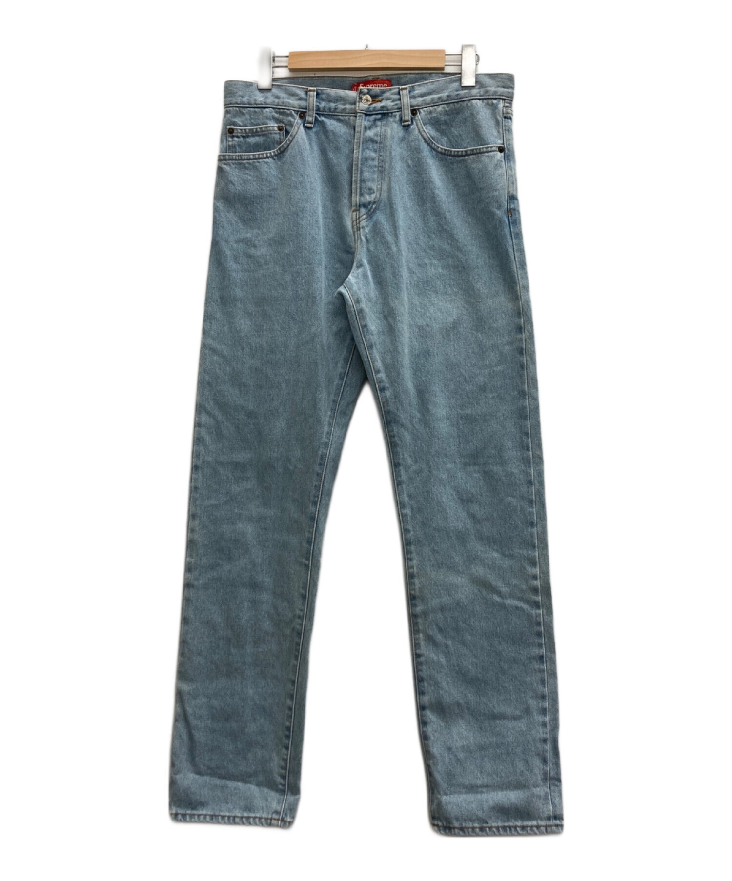 SUPREME (シュプリーム) Washed Regular Jeans/ウォッシュレギュラージーンズ インディゴ サイズ:size32