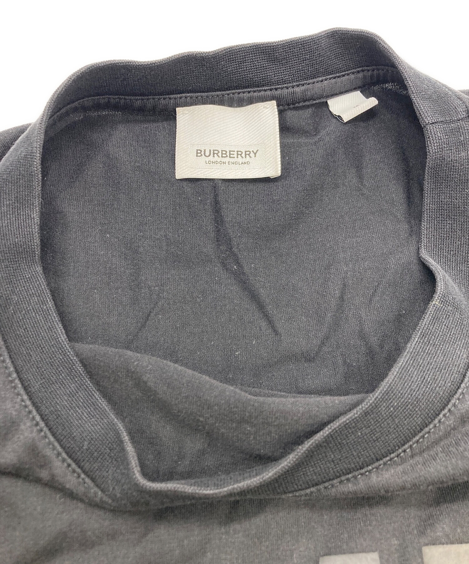 中古・古着通販】BURBERRY (バーバリー) ホースフェリープリントオーバーサイズTシャツ ブラック サイズ:SIZE M｜ブランド・古着通販  トレファク公式【TREFAC FASHION】スマホサイト