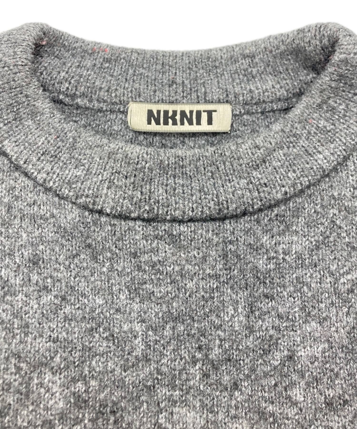 NKNIT (ンニット) ハートパターンニット グレー サイズ:フリー