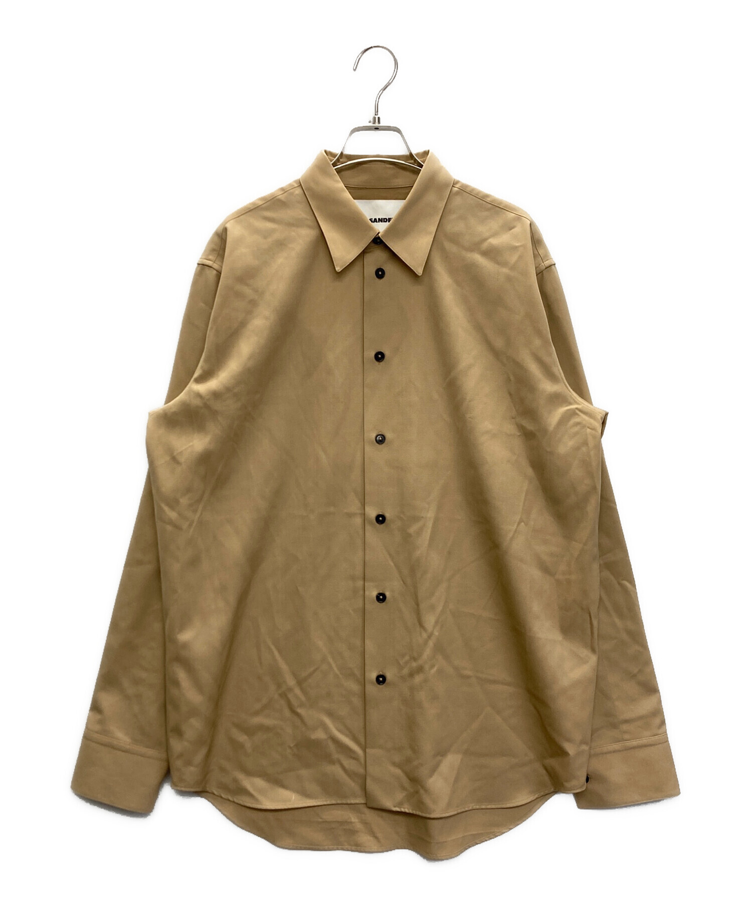 中古・古着通販】JIL SANDER (ジルサンダー) ウールレギュラカラーーシャツ ベージュ サイズ:41｜ブランド・古着通販  トレファク公式【TREFAC FASHION】スマホサイト