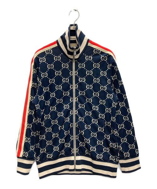 中古・古着通販】GUCCI (グッチ) GGジャカード コットン ジャケット ネイビー サイズ:XS｜ブランド・古着通販 トレファク公式【TREFAC  FASHION】スマホサイト