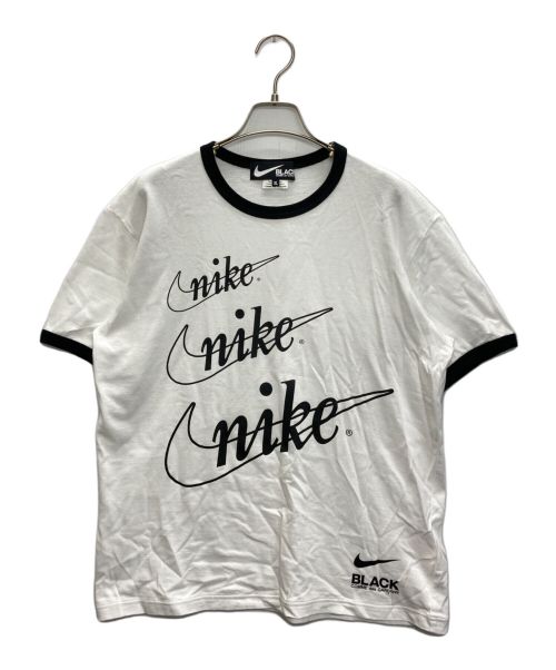 中古・古着通販】NIKE (ナイキ) BLACK COMME des GARCONS (ブラック コムデギャルソン) リンガーTシャツ ホワイト×ブラック  サイズ:SIZE XL｜ブランド・古着通販 トレファク公式【TREFAC FASHION】スマホサイト