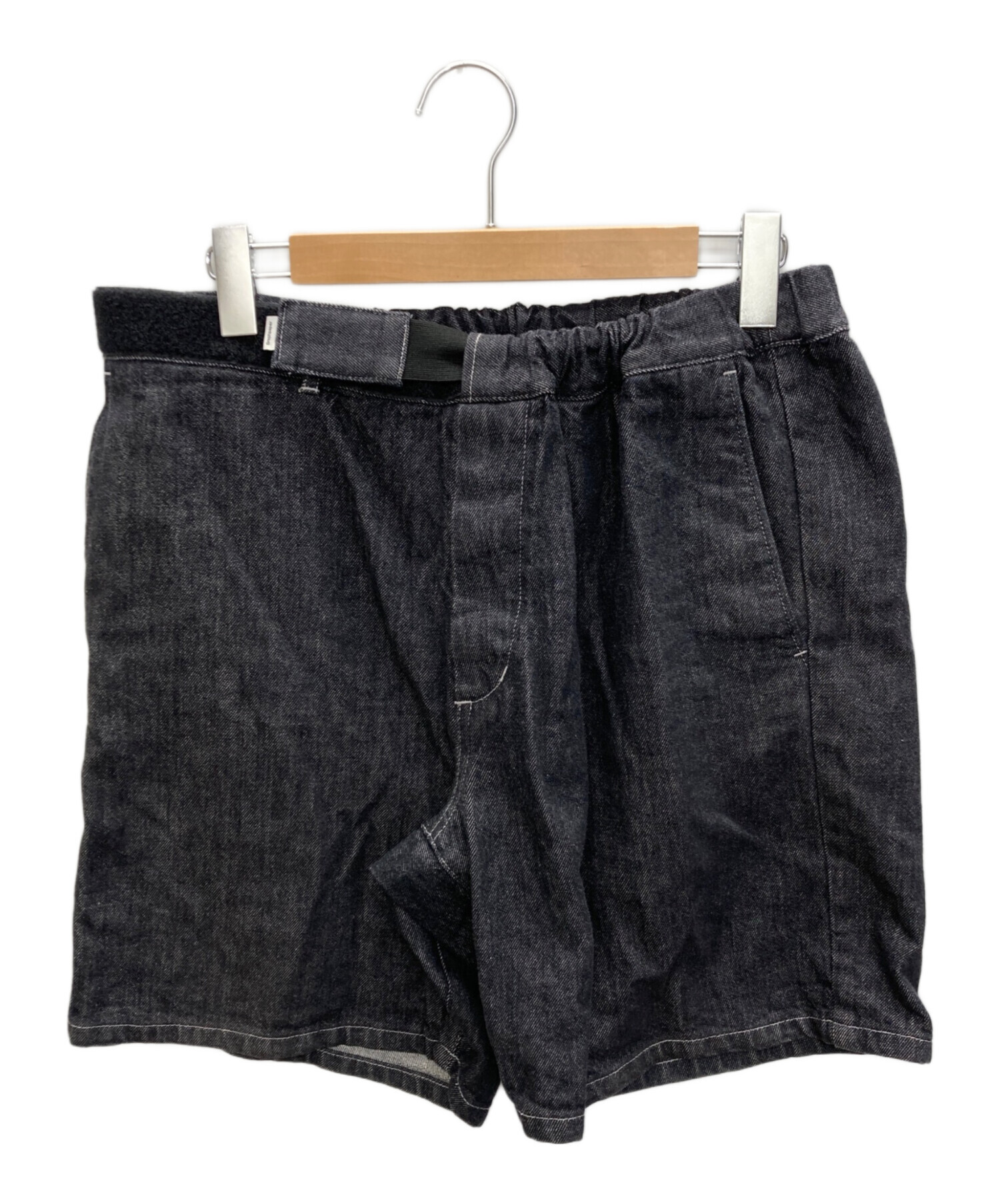 Graphpaper (グラフペーパー) Colorfast Denim Wide Chef Shorts/デニムワイドシェフショーツ ネイビー  サイズ:SIZE Free