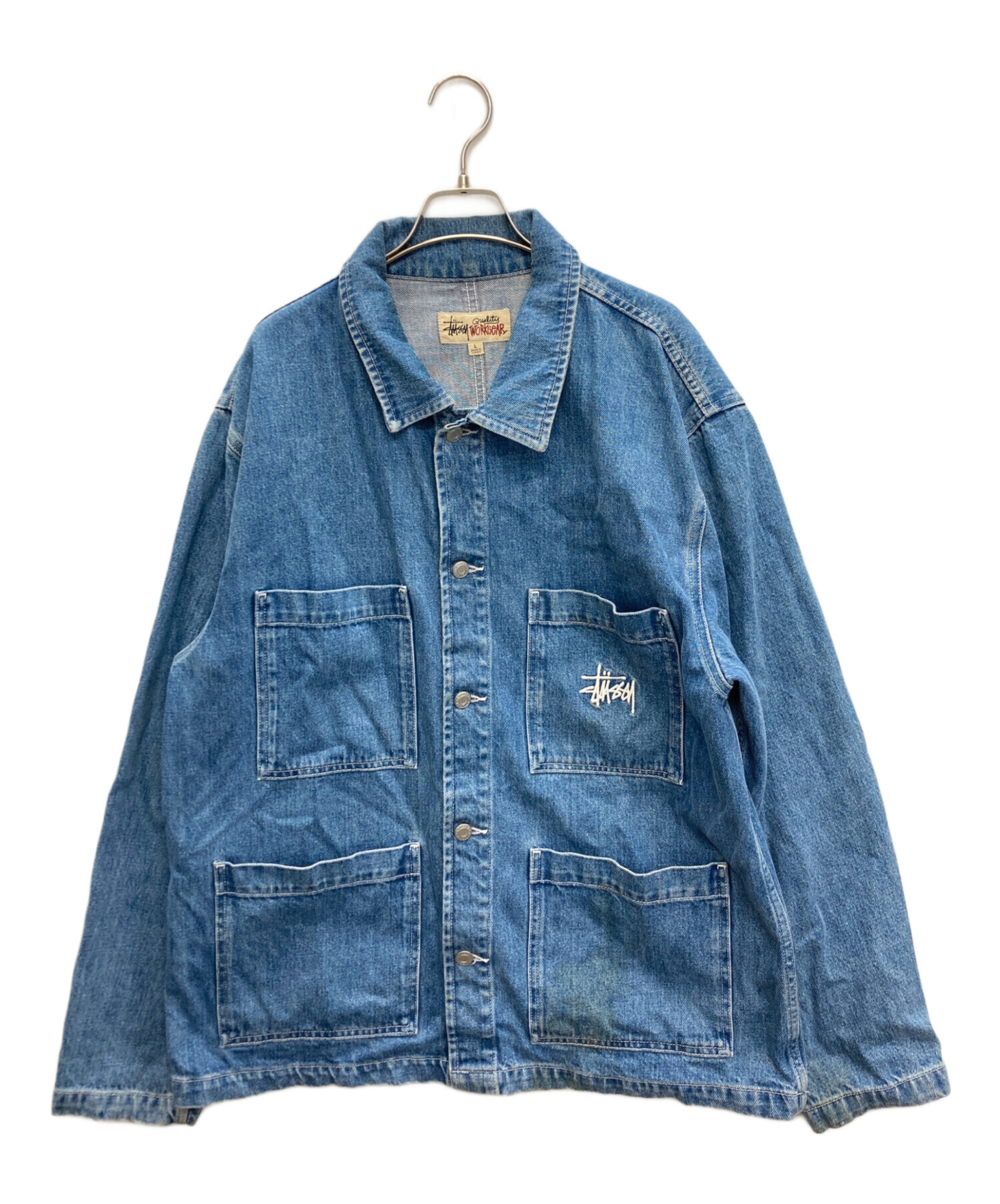 stussy (ステューシー) Denim Chore JACKET インディゴ サイズ:SIZE L