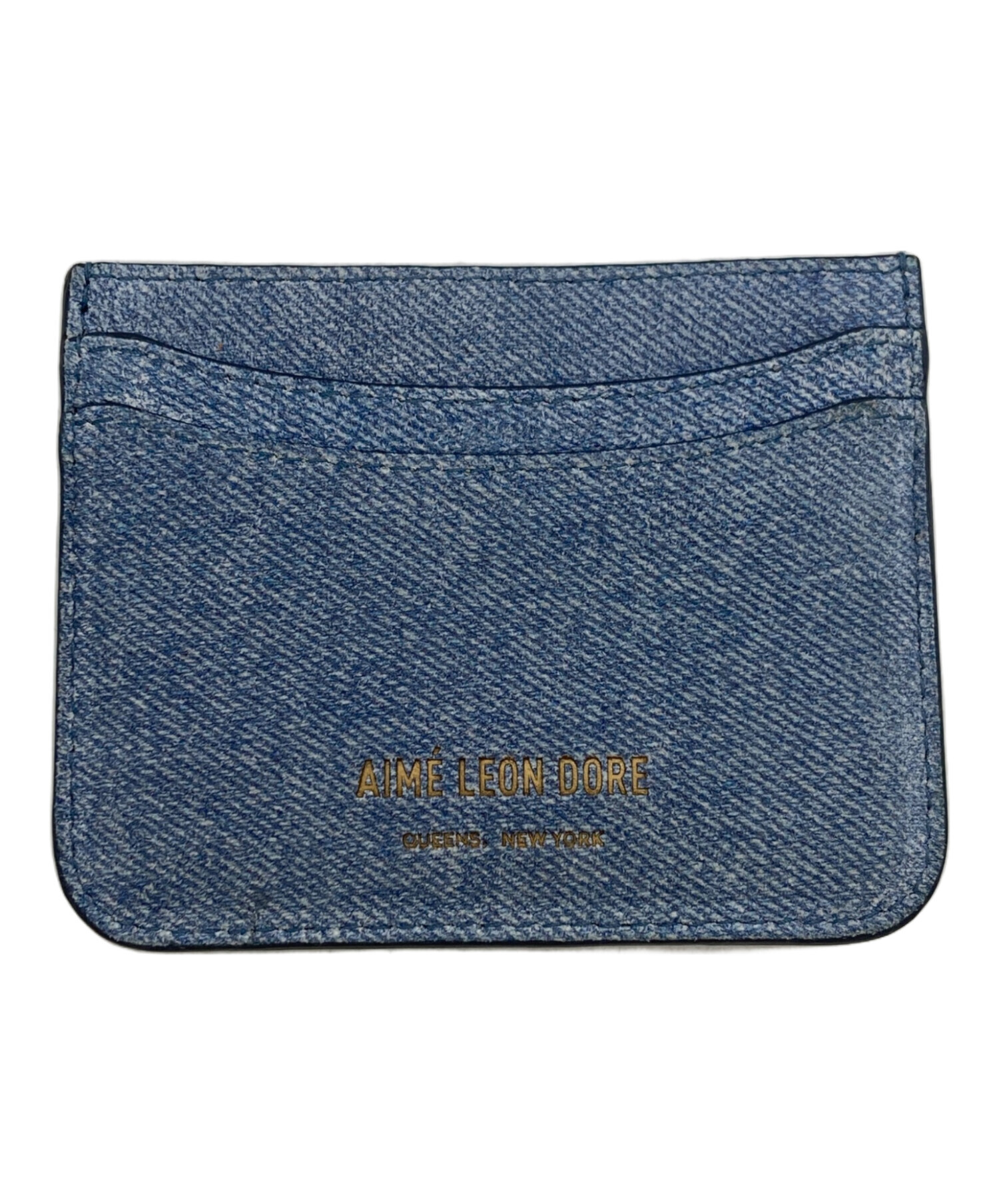 Aime Leon Dore (エメレオンドレ) Denim Leather Card Holder インディゴ