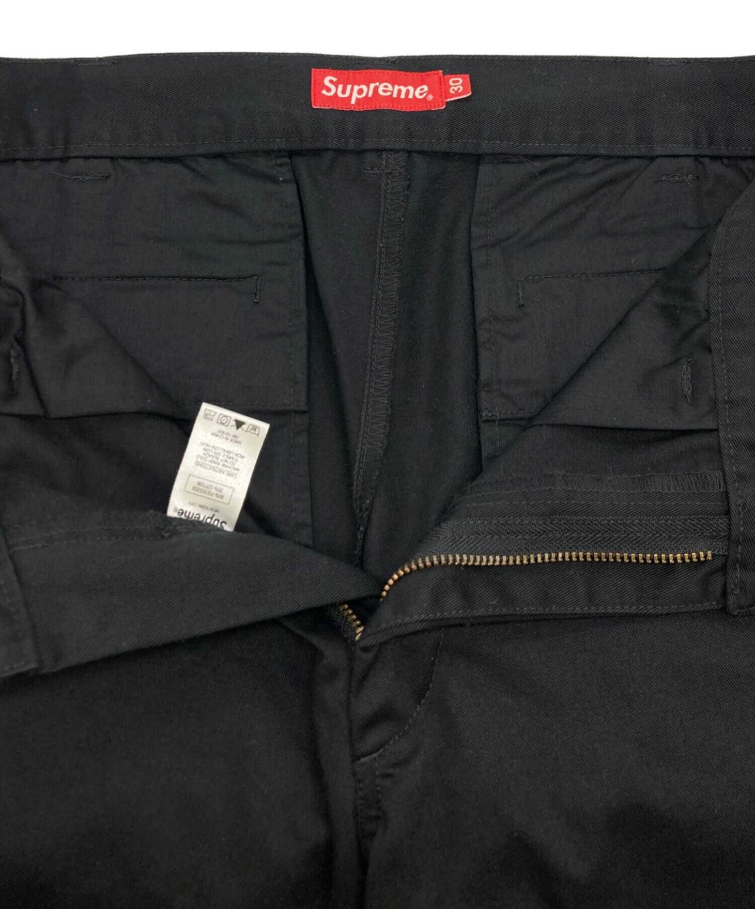 中古・古着通販】SUPREME (シュプリーム) ワークパンツ ブラック サイズ:SIZE 30｜ブランド・古着通販 トレファク公式【TREFAC  FASHION】スマホサイト