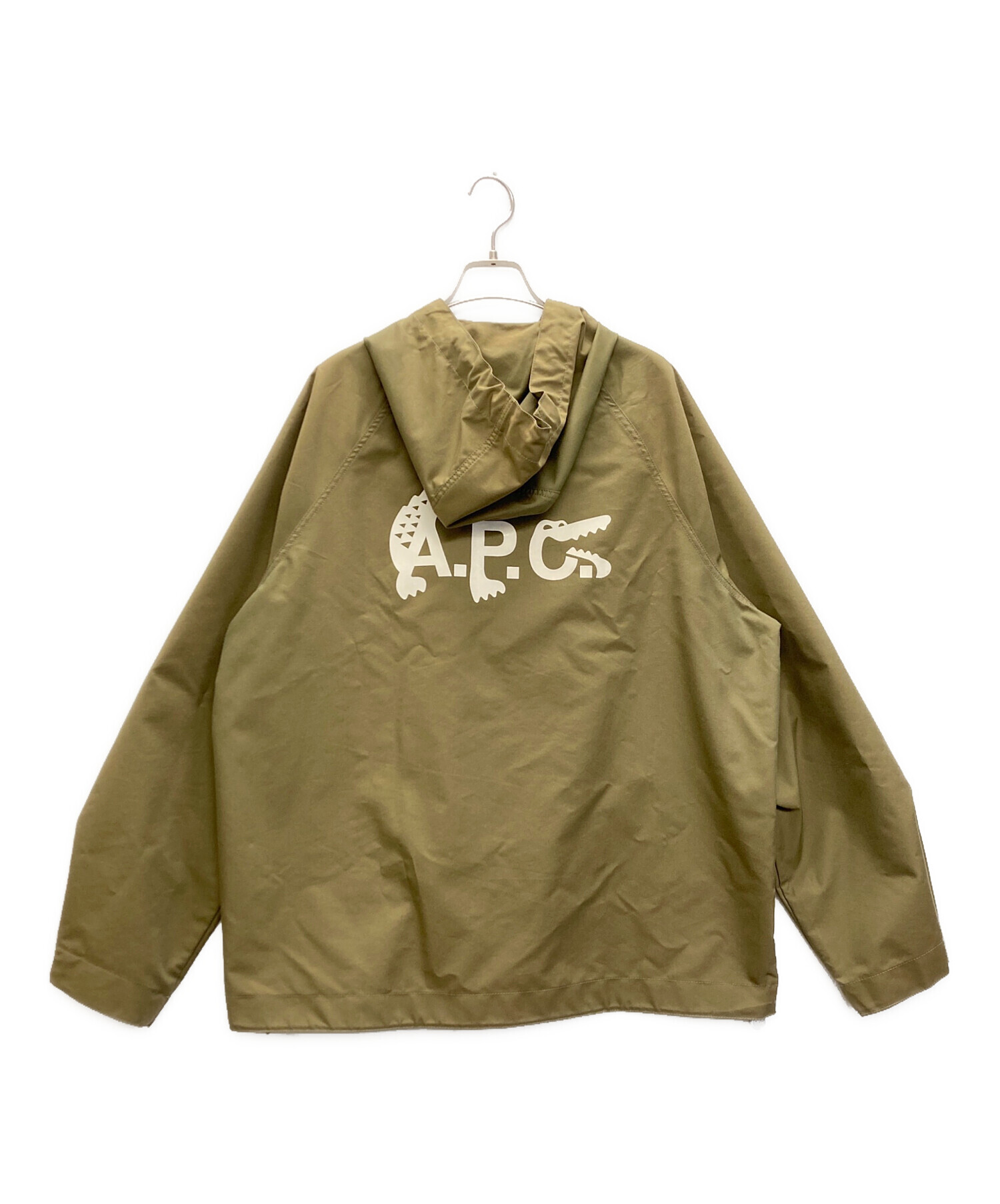 A.P.C. (アーペーセー) LACOSTE (ラコステ) コットンギャバジンフードジャケット カーキ サイズ:SIZE M