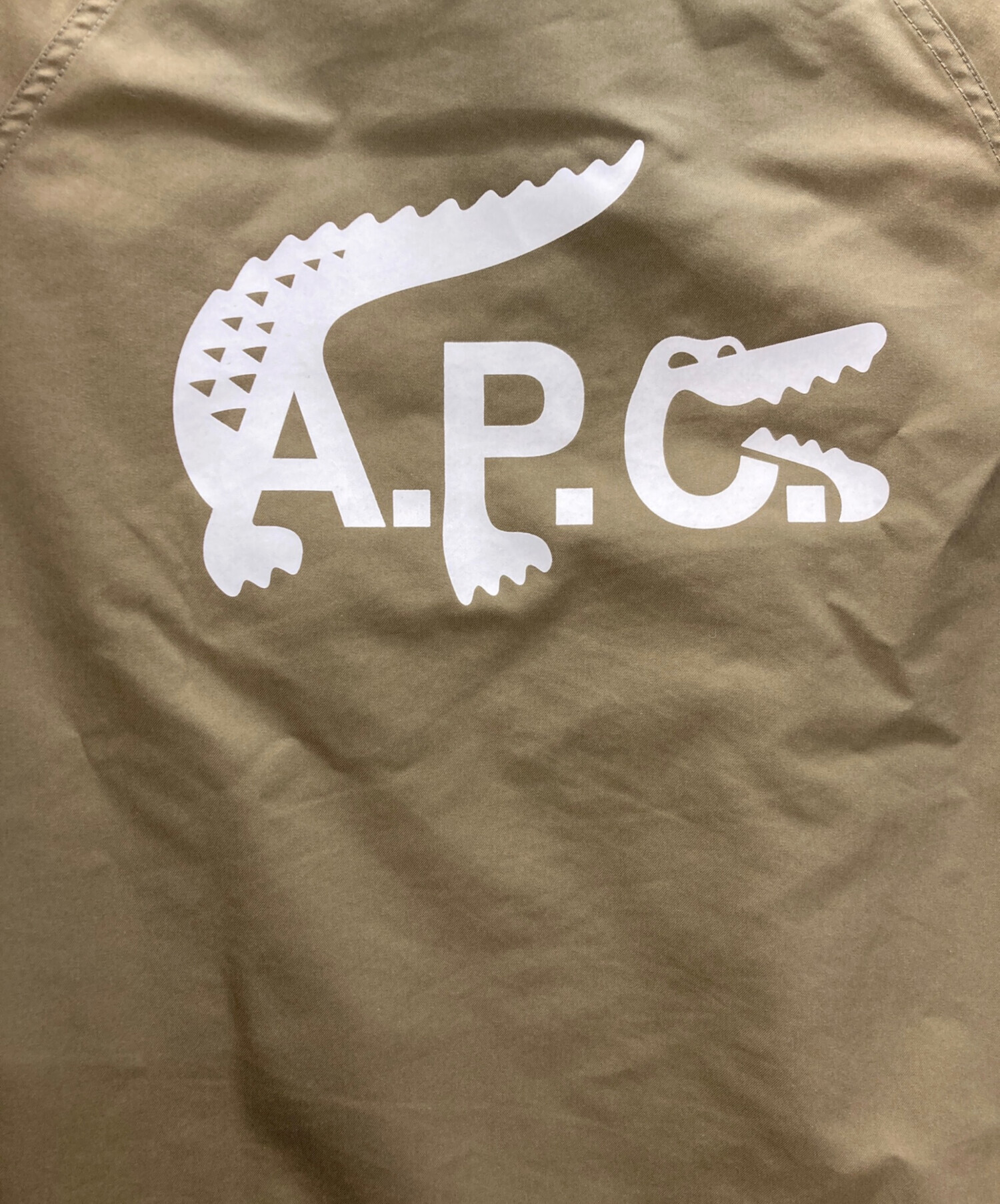 A.P.C. (アーペーセー) LACOSTE (ラコステ) コットンギャバジンフードジャケット カーキ サイズ:SIZE M