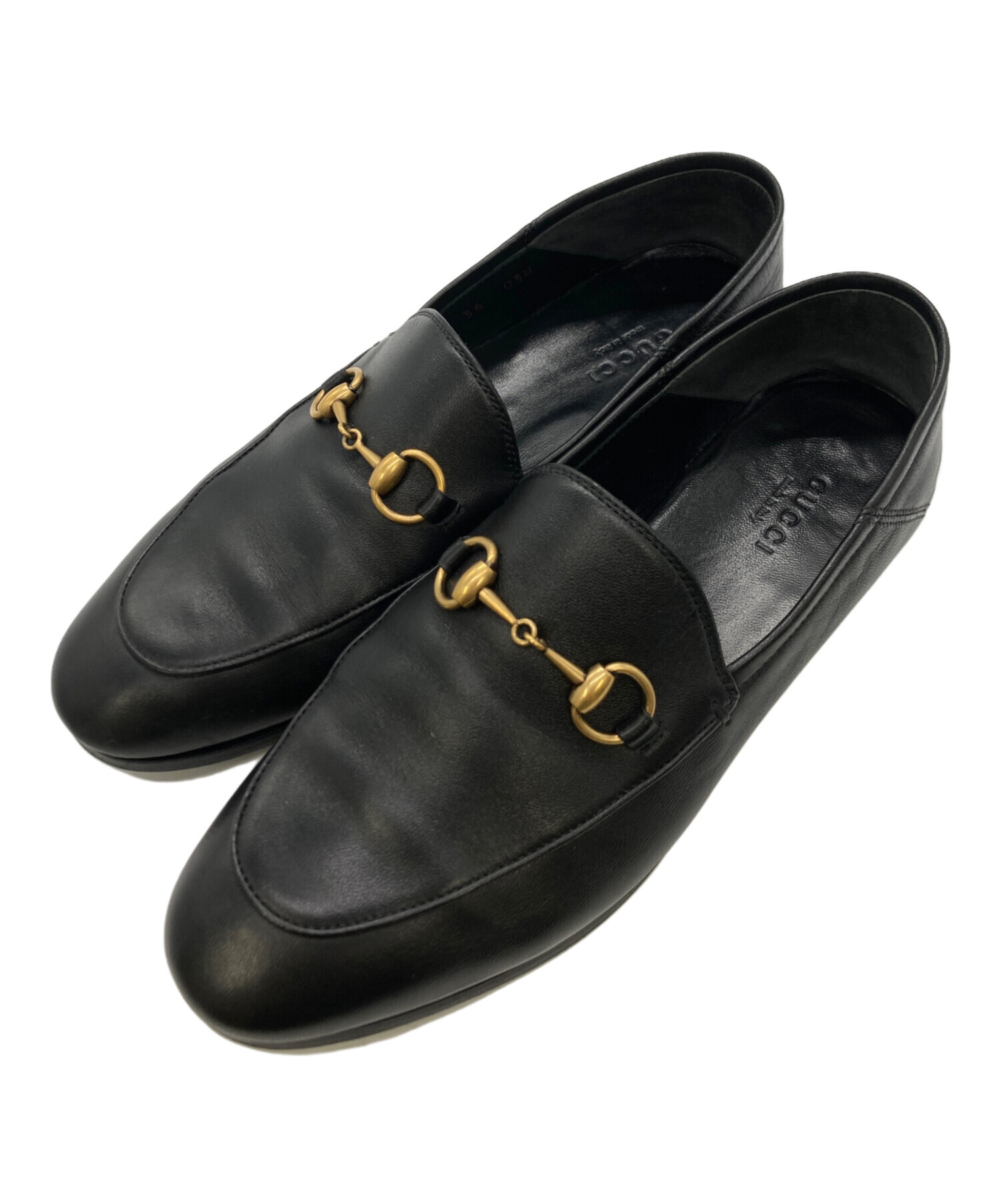 中古・古着通販】GUCCI (グッチ) ホースビットローファー ブラック サイズ:SIZE 36｜ブランド・古着通販 トレファク公式【TREFAC  FASHION】スマホサイト