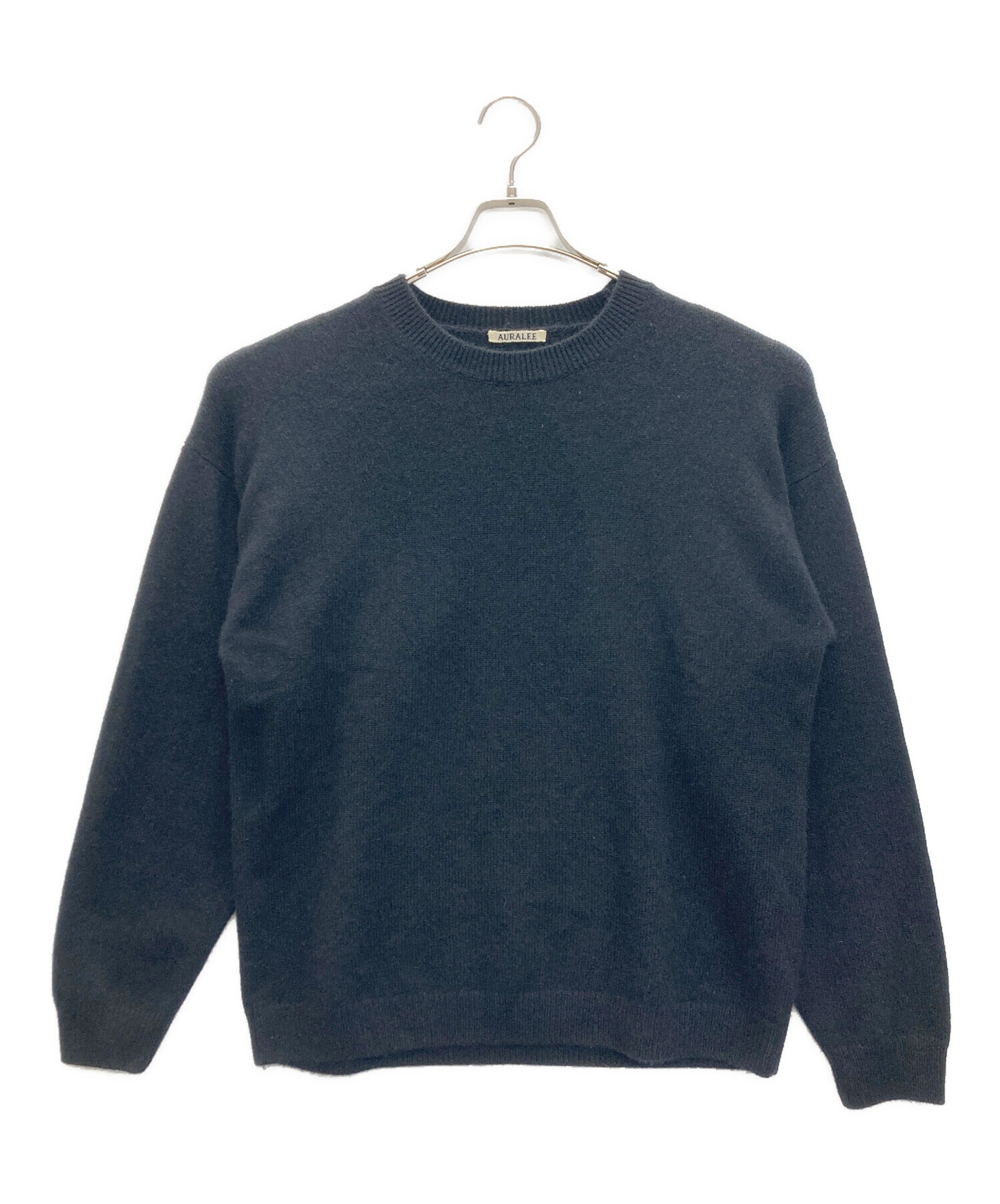 AURALEE (オーラリー) BABY CASHMERE KNIT P/O ブラック サイズ:SIZE 4