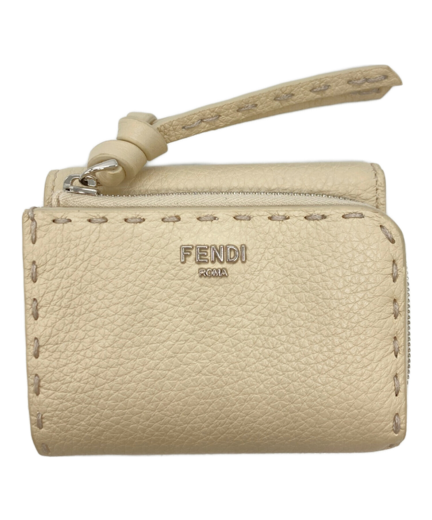 中古・古着通販】FENDI (フェンディ) ピーカブー マイクロ 3つ折り財布 アイボリー｜ブランド・古着通販 トレファク公式【TREFAC  FASHION】スマホサイト