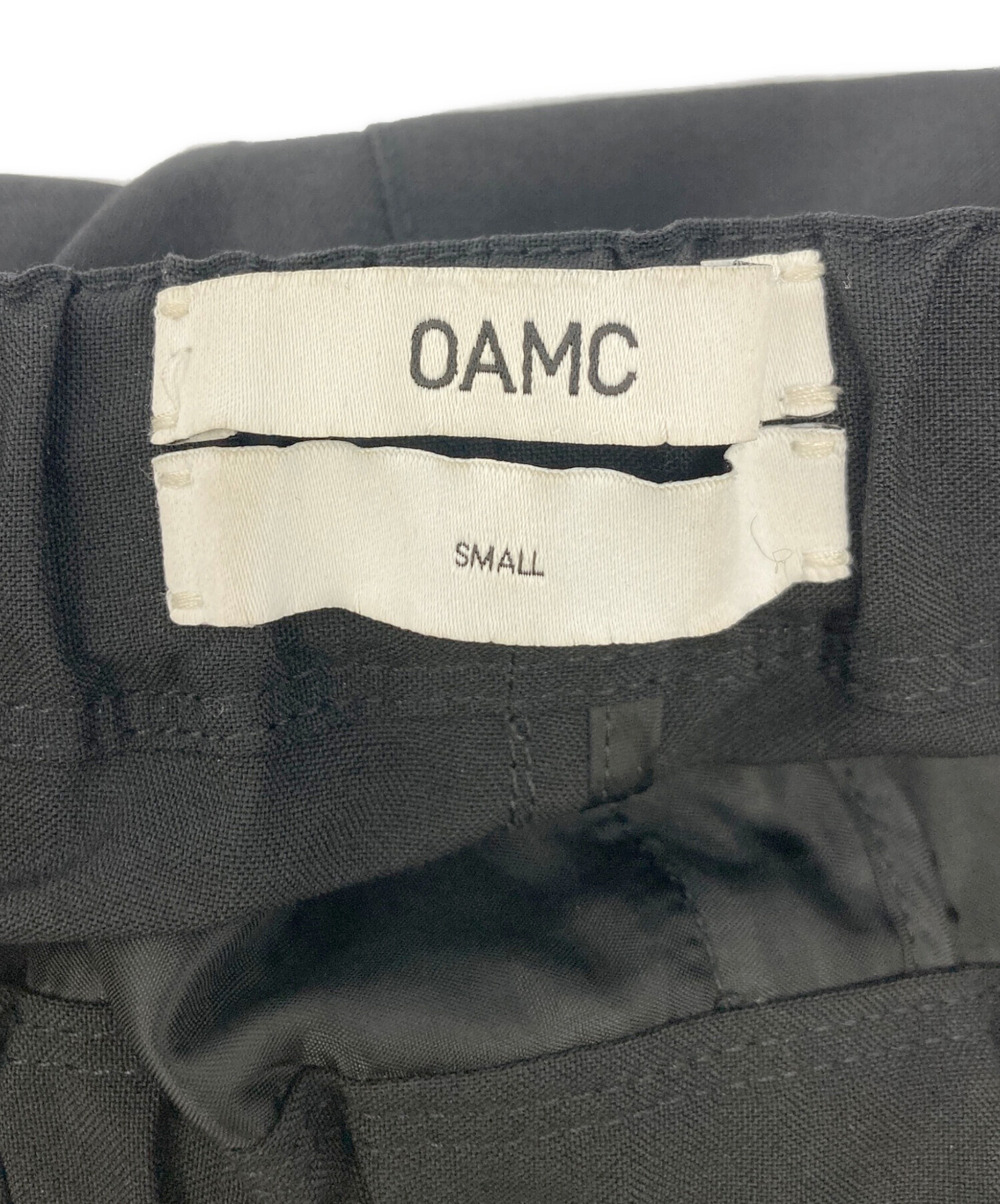 OAMC (オーエーエムシー) CROPPED DRAWCORD PANT ブラック サイズ:SIZE S