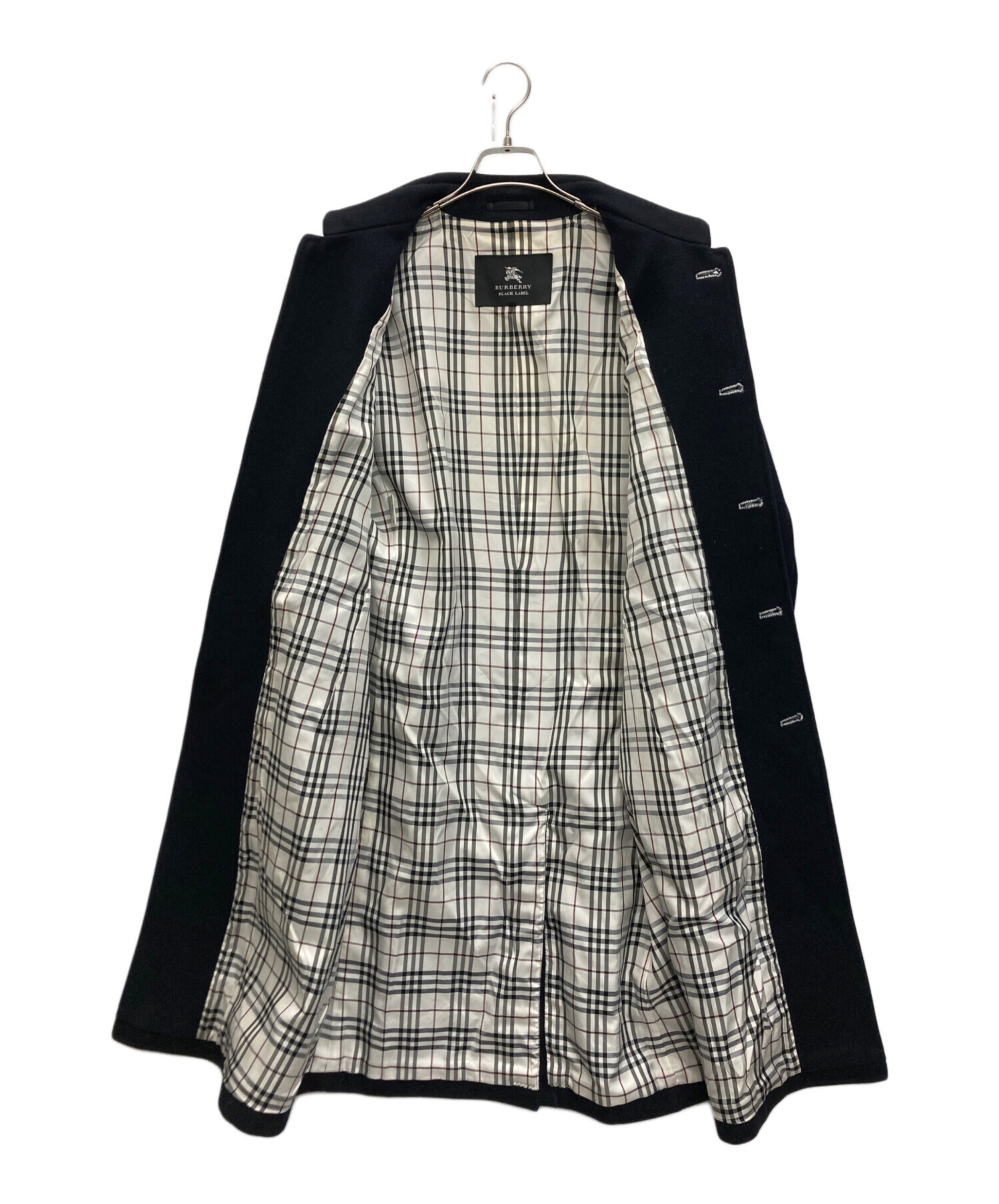 BURBERRY BLACK LABEL (バーバリーブラックレーベル) メルトンマリンコート ブラック サイズ:SIZE L