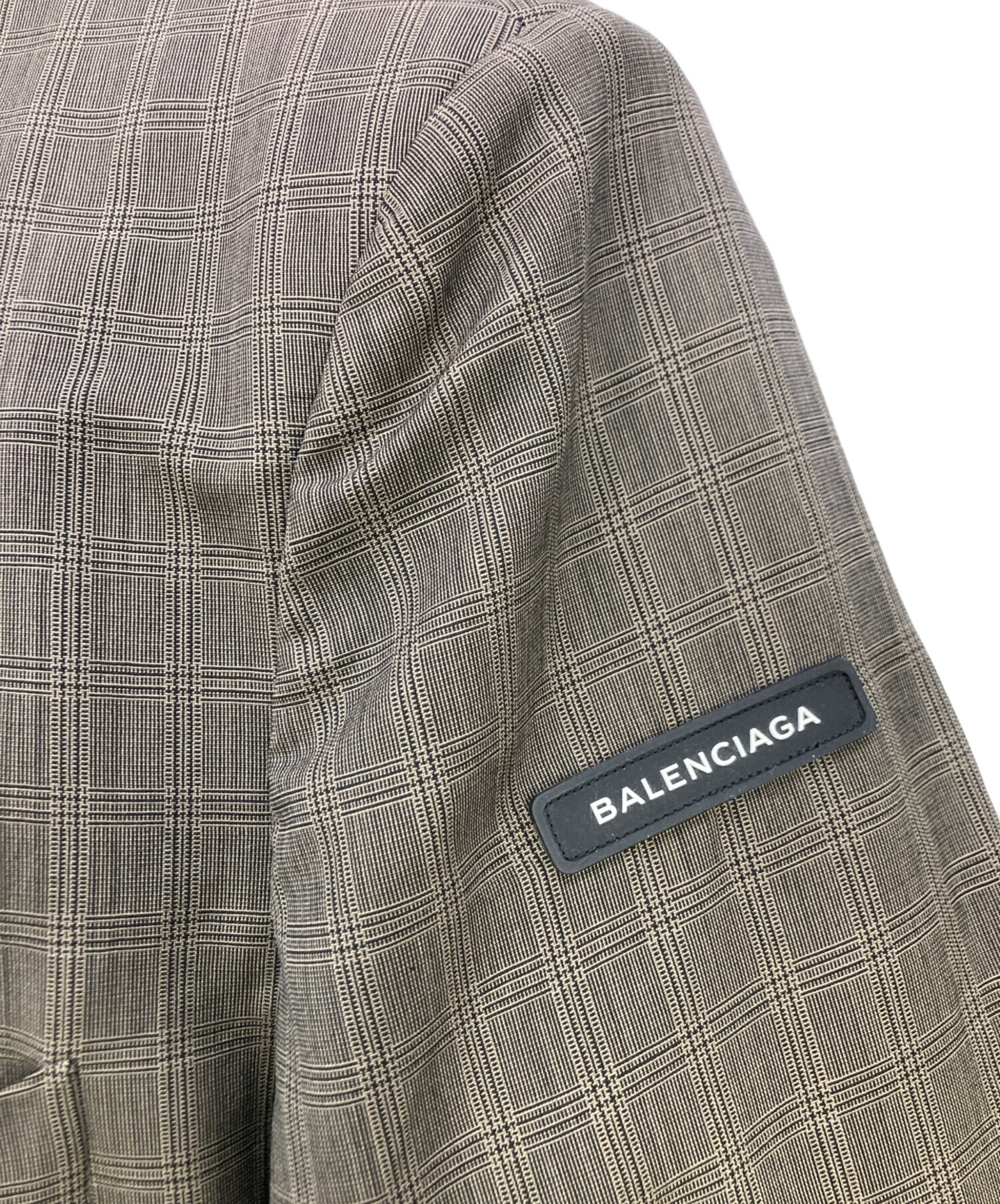 中古・古着通販】BALENCIAGA (バレンシアガ) オーバーサイズテーラードジャケット ブラウン サイズ:44｜ブランド・古着通販  トレファク公式【TREFAC FASHION】スマホサイト