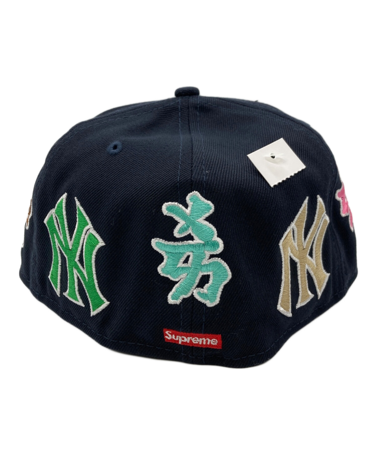 New Era (ニューエラ) Supreme (シュプリーム) NEW YORK YANKEES (ニューヨークヤンキース)  コラボKanjiキャップ ネイビー サイズ:7 1/4