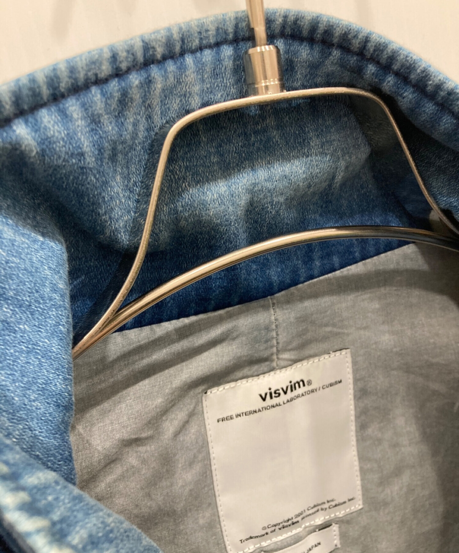 VISVIM (ビズビム) Potomac damaged moleskin jacket ヴィンテージ加工 ポトマック ジャケット　インディゴ  ブルー サイズ:M