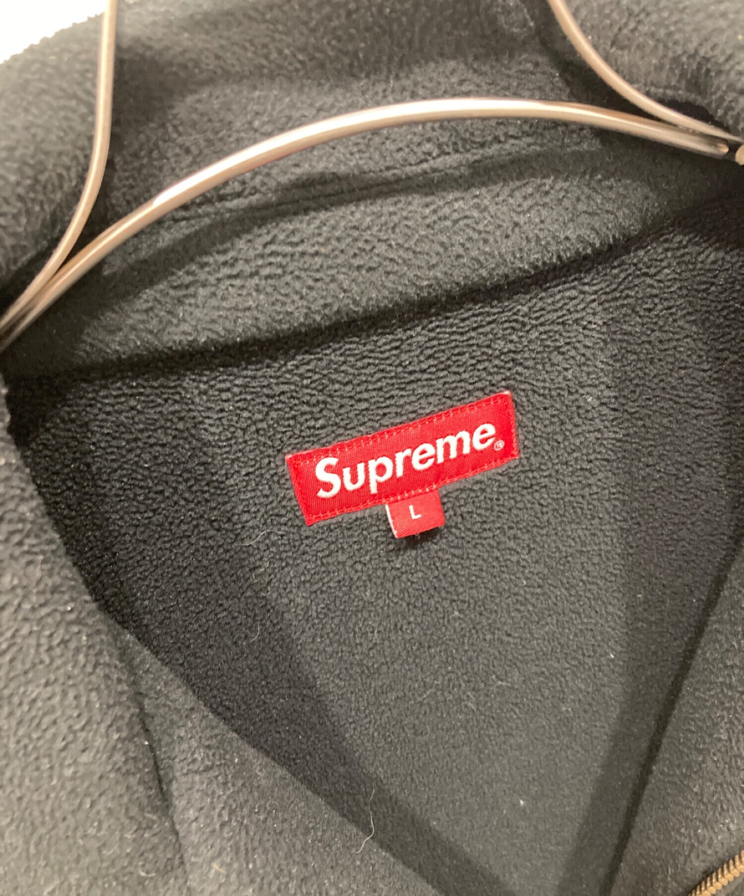 Supreme (シュプリーム) AW Polartec Harrington Jacket　フリース　ハリントン　ジャケット ブラック サイズ:L