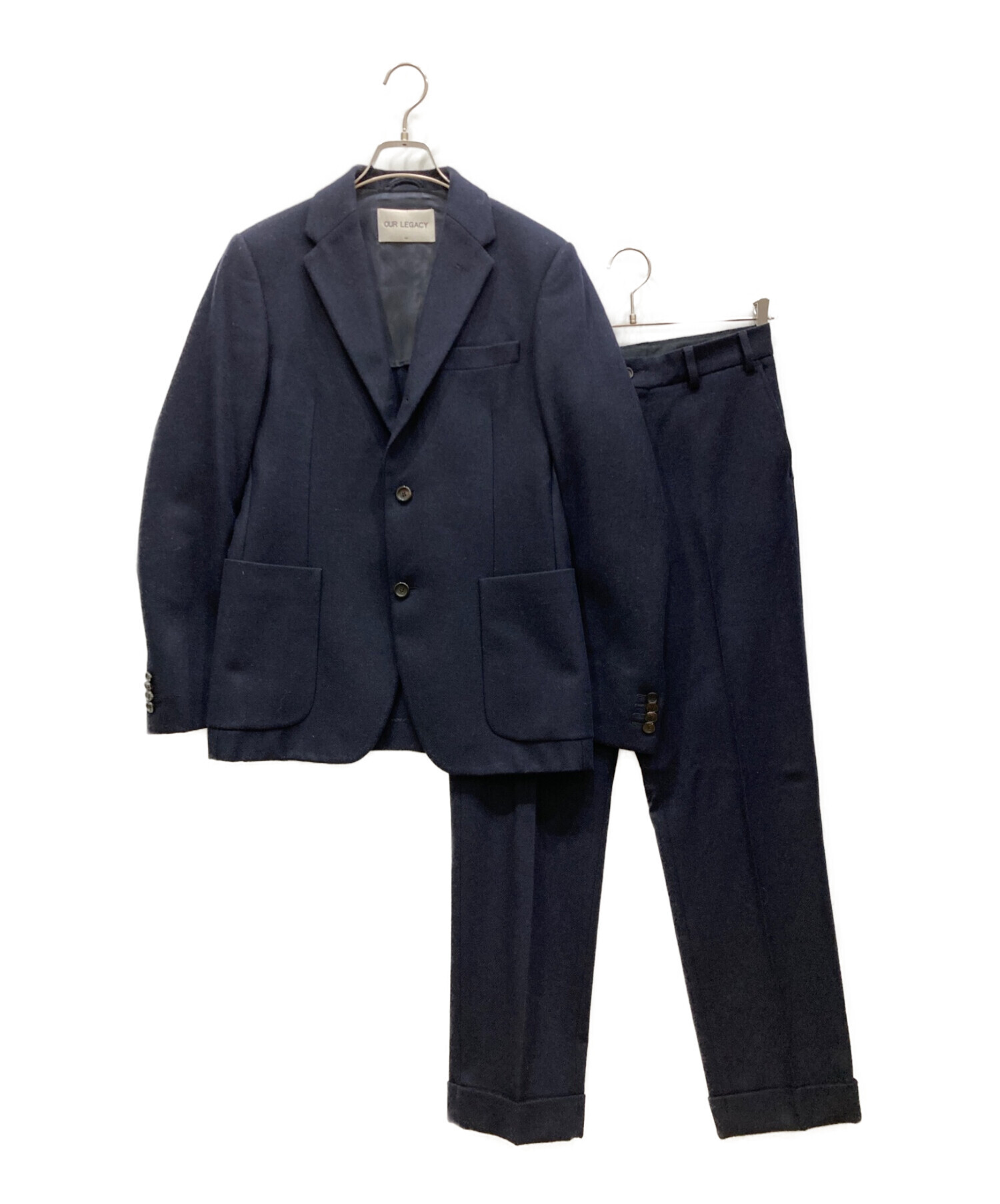 OUR LEGACY (アワーレガシー) Wool 3B setup suit ウール3Bセットアップスーツ ネイビー サイズ:46