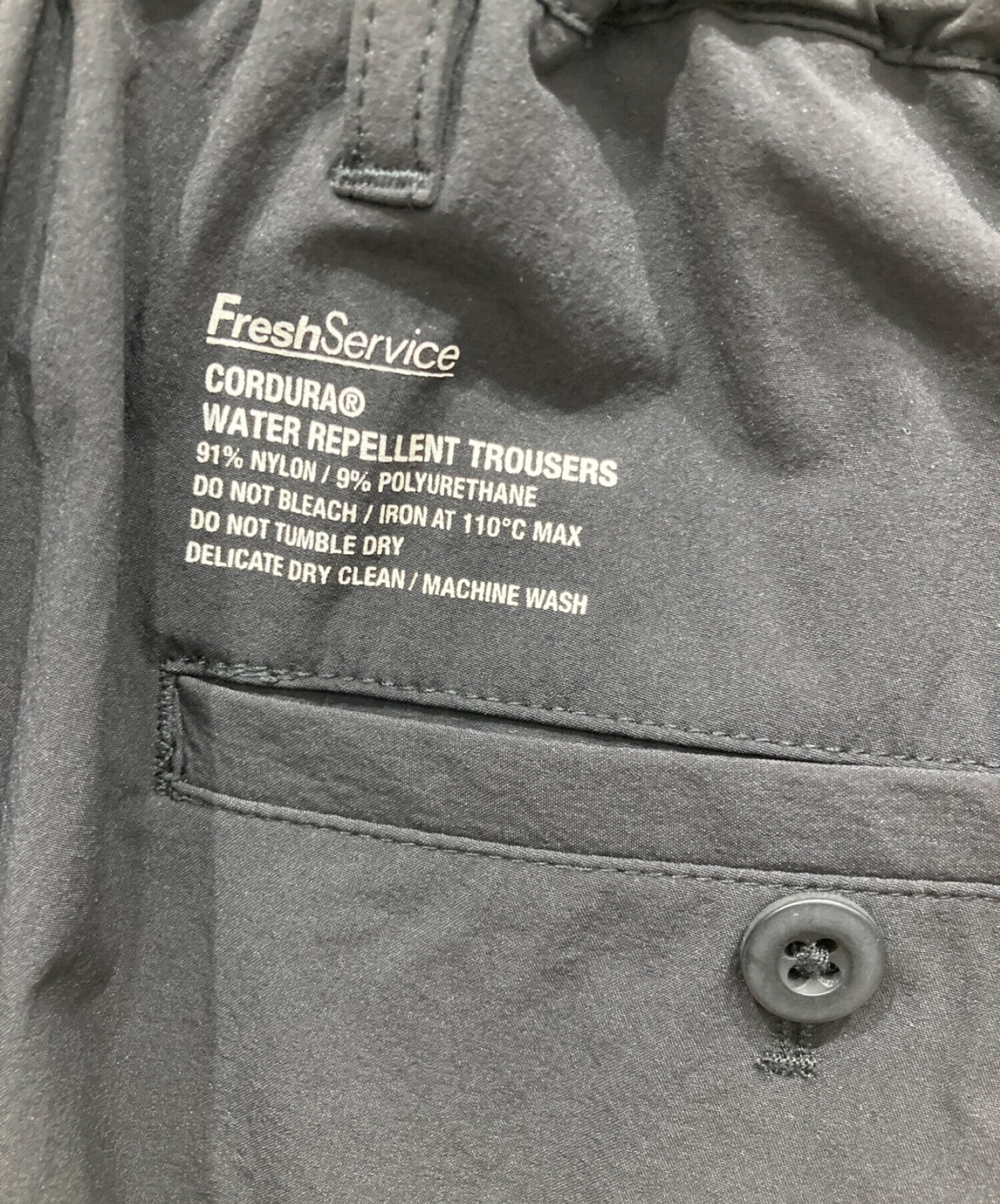 FreshService (フレッシュサービス) CORDURA WATER REPELLENT PANTS　コーデュラ　ウォーターレペレント　パンツ　  ブラック サイズ:M