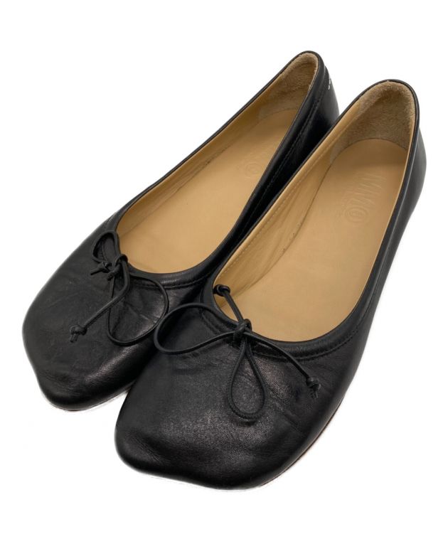 中古・古着通販】MM6 Maison Margiela (エムエムシックス メゾンマルジェラ) BALLET SHOE バレエシューズ ブラック  サイズ:38 1/2｜ブランド・古着通販 トレファク公式【TREFAC FASHION】スマホサイト