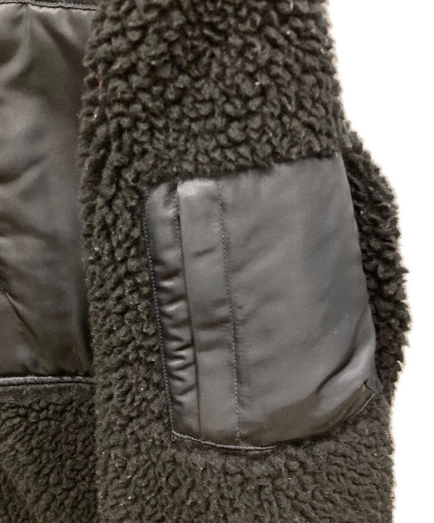 THE NORTHFACE PURPLELABEL Ron Herman (ロンハーマン) Wool Boa Fleece Denali Jacket　 NA2154N　ウールボア　フリース　デナリ　ジャケット ブラック サイズ:XL
