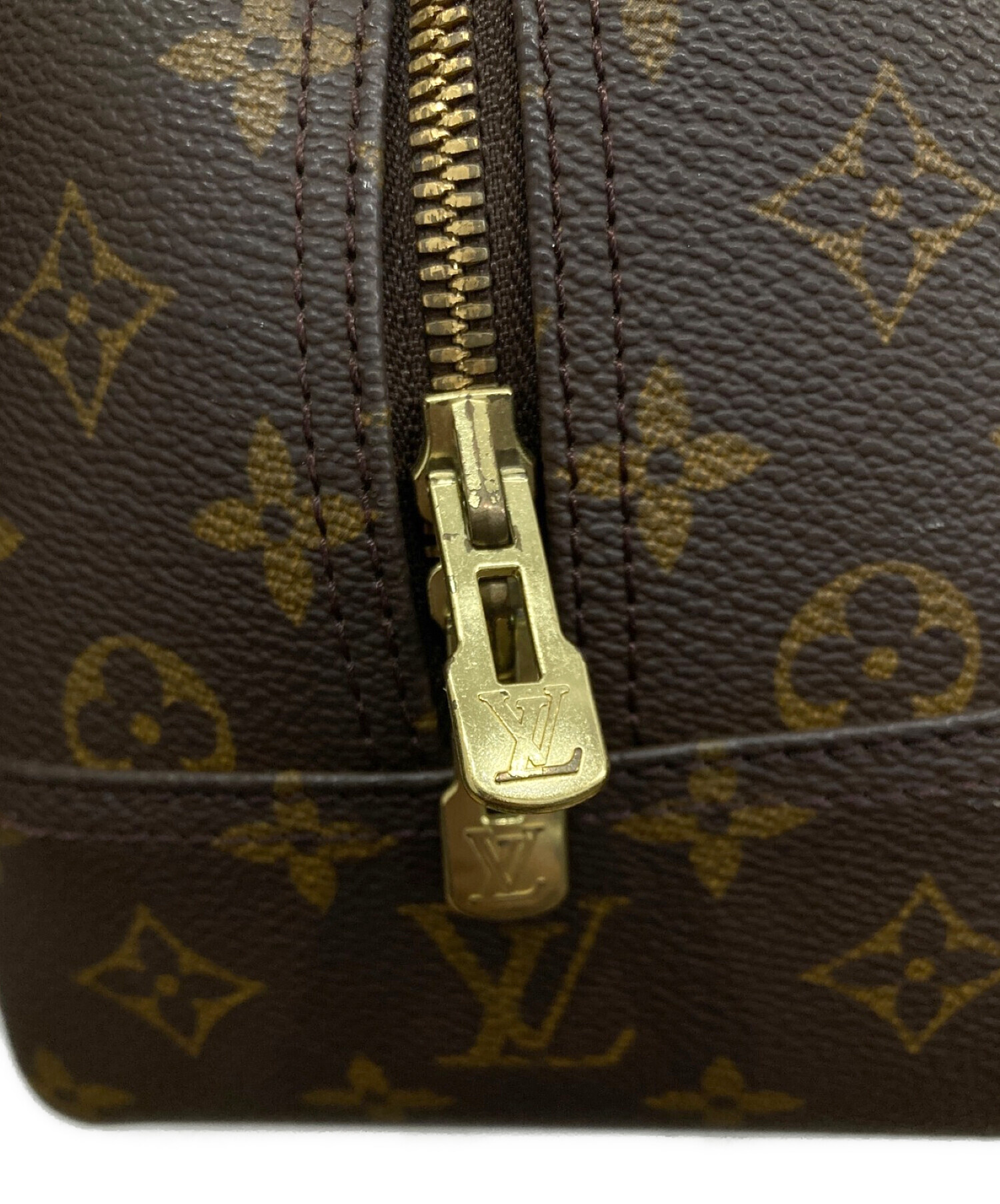 LOUIS VUITTON (ルイ ヴィトン) ドーヴィル ボーリングヴァニティ モノグラム ハンドバッグ　M47270 ブラウン