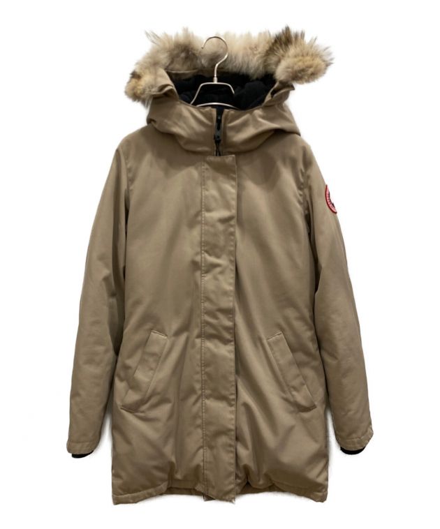 中古・古着通販】CANADA GOOSE (カナダグース) VICTORIA PARKA 3037JL ヴィクトリアパーカー ベージュ  サイズ:S｜ブランド・古着通販 トレファク公式【TREFAC FASHION】スマホサイト