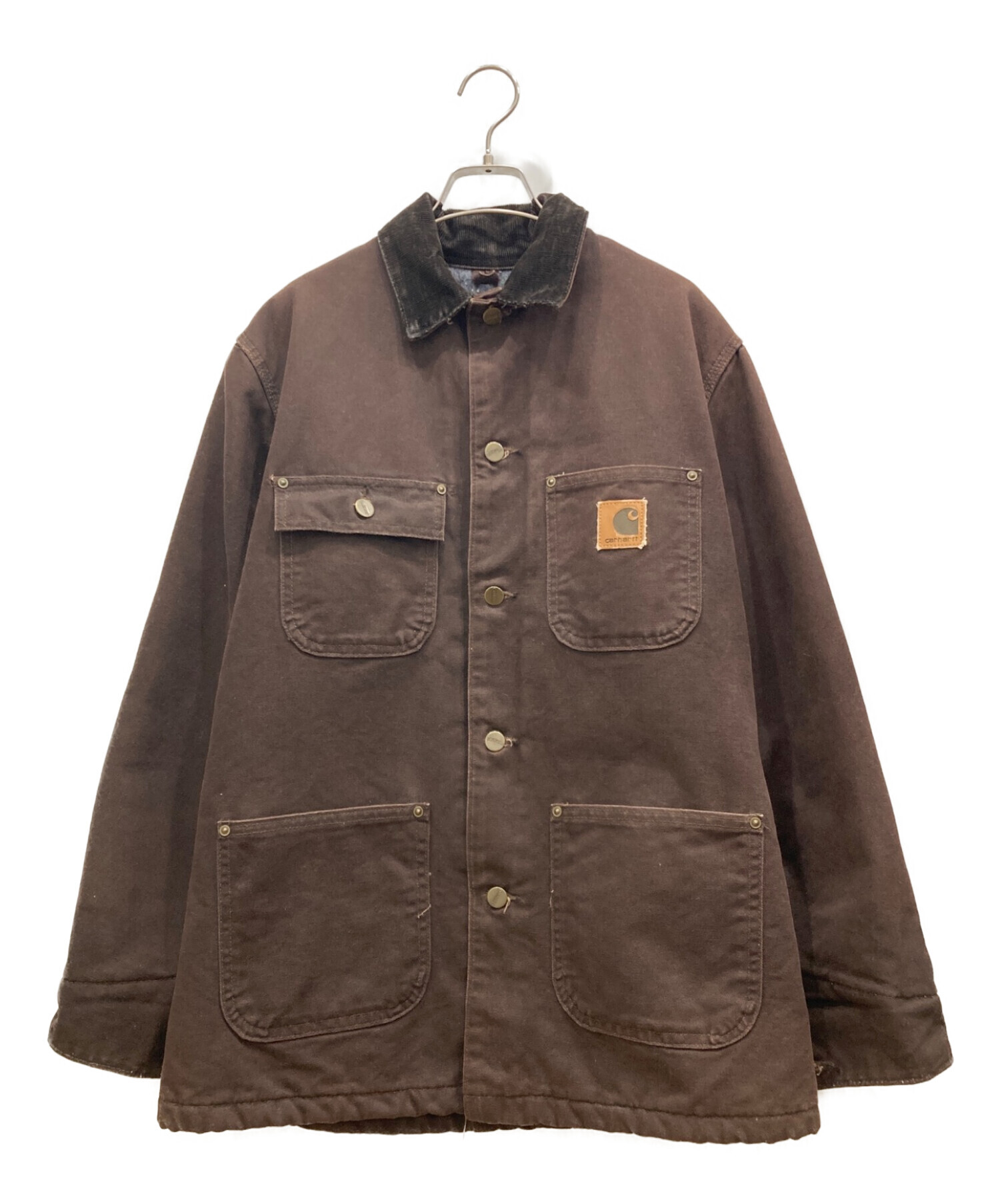 中古・古着通販】CarHartt (カーハート) DUCK CHORE COAT DKB ダックチョアコート 裏地ブランケット ブラウン サイズ:S｜ブランド・古着通販  トレファク公式【TREFAC FASHION】スマホサイト