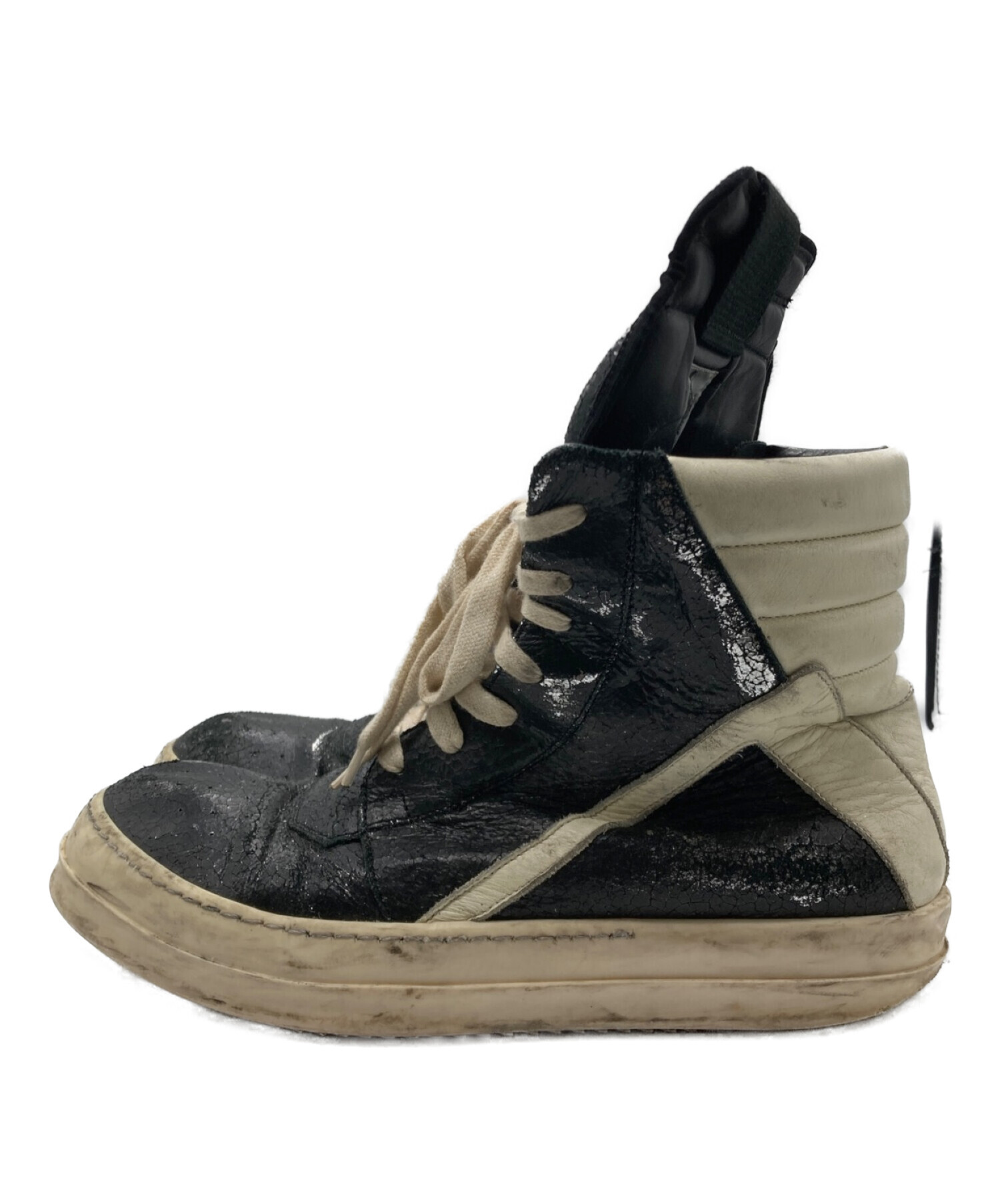 Rick Owens Geobasket Sneakers 41カラーBlackMilk - スニーカー