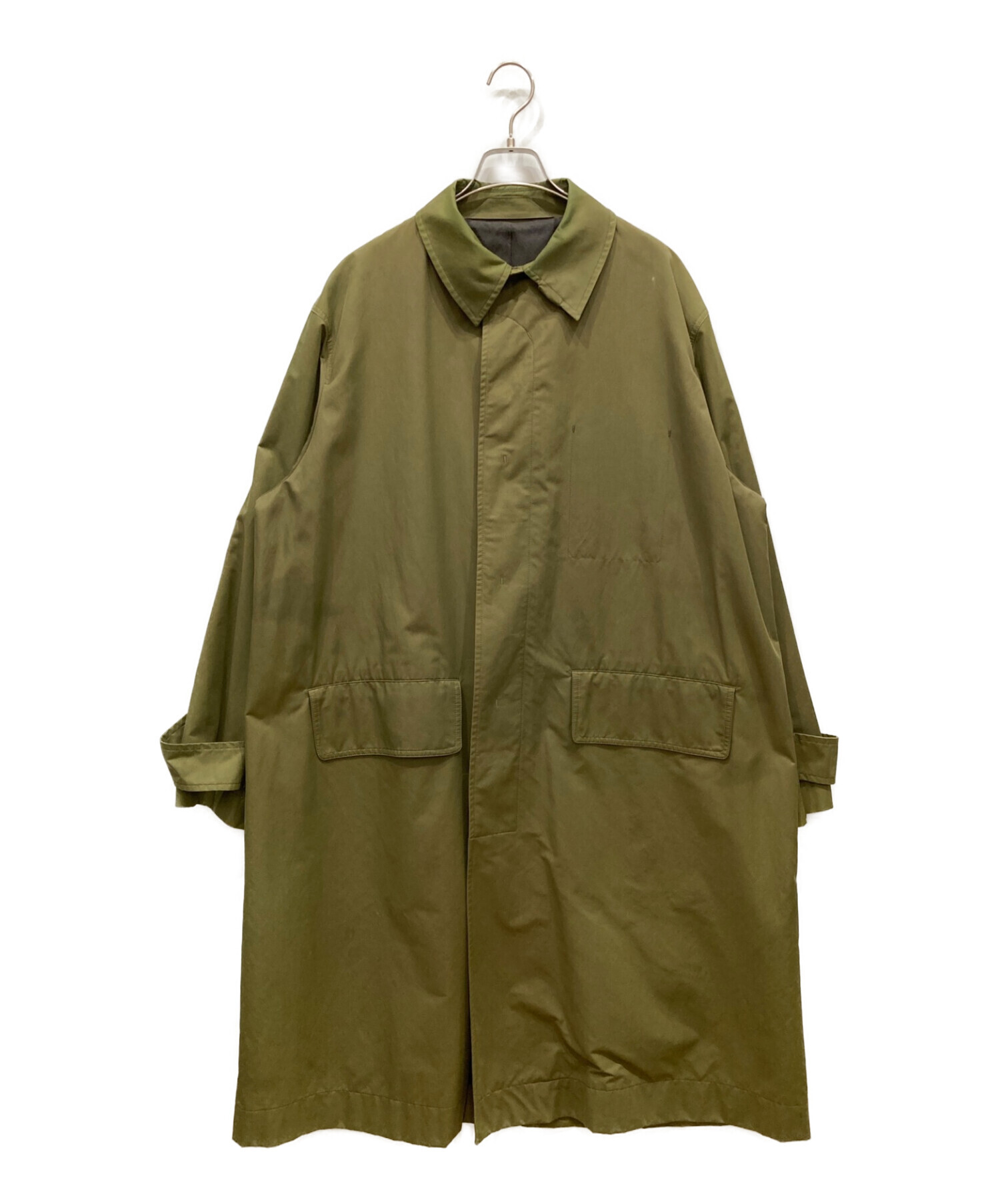 中古・古着通販】STUDIO NICHOLSON (スタジオニコルソン) Technical Cotton Car Coat オリーブ  サイズ:S｜ブランド・古着通販 トレファク公式【TREFAC FASHION】スマホサイト