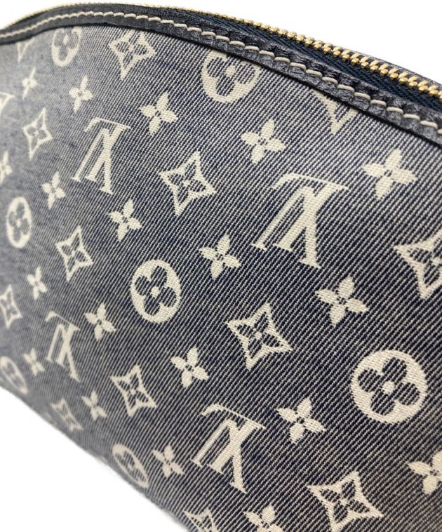 LOUIS VUITTON (ルイ ヴィトン) モノグラム・イディール コスメポーチ ポシェット・コスメティック M40376 ネイビー