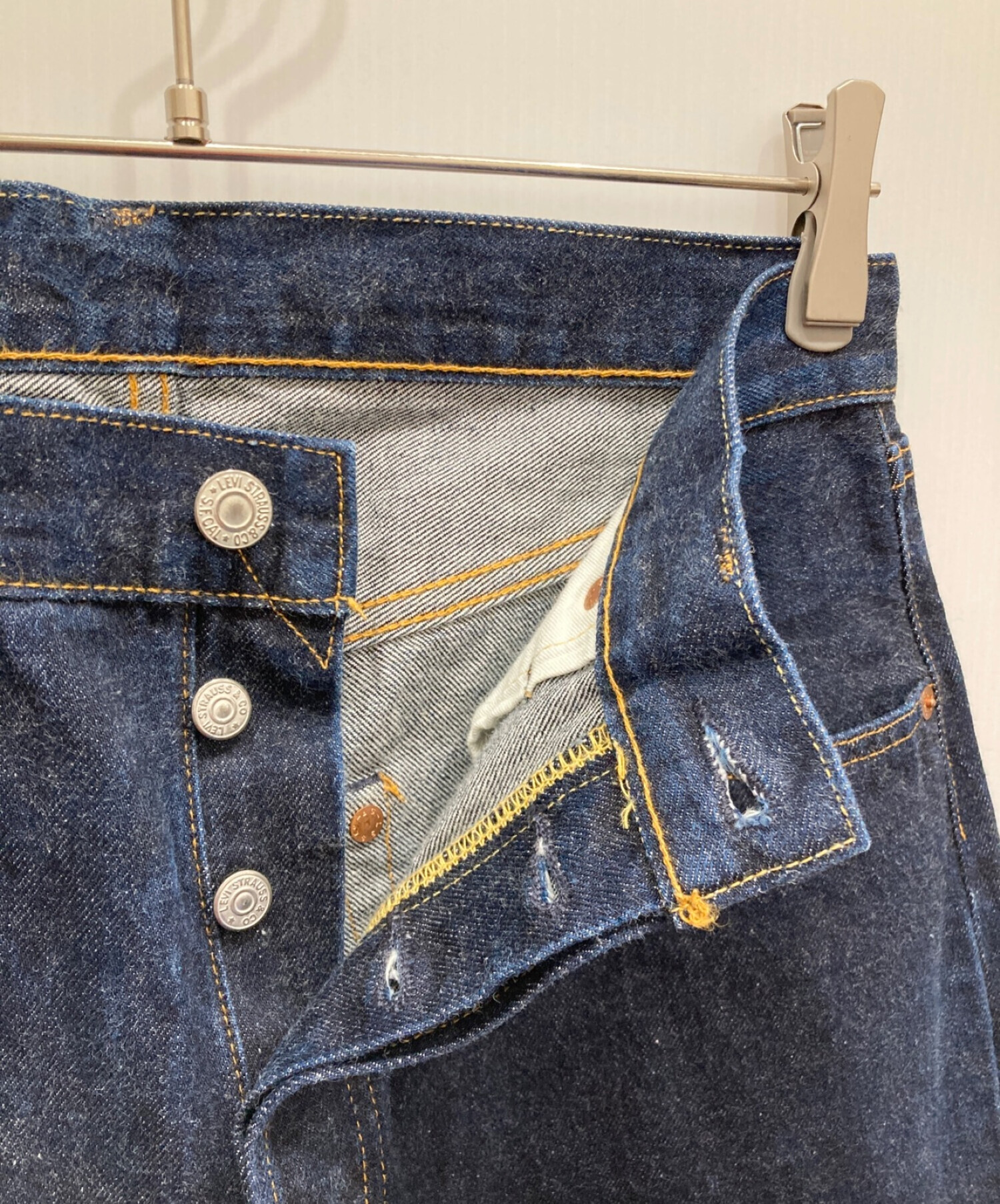 LEVI'S (リーバイス) 501XXデニムパンツ バレンシア工場 01年製 ボタン裏 555 サイズ:W34 L36