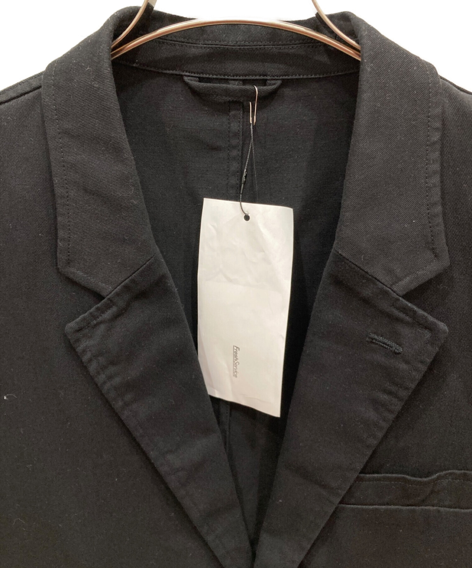 中古・古着通販】FreshService (フレッシュサービス) CORPORATE CHINO JACKET コーポレート チノ ジャケット  FSW-23-CT181 ブラック サイズ:M｜ブランド・古着通販 トレファク公式【TREFAC FASHION】スマホサイト