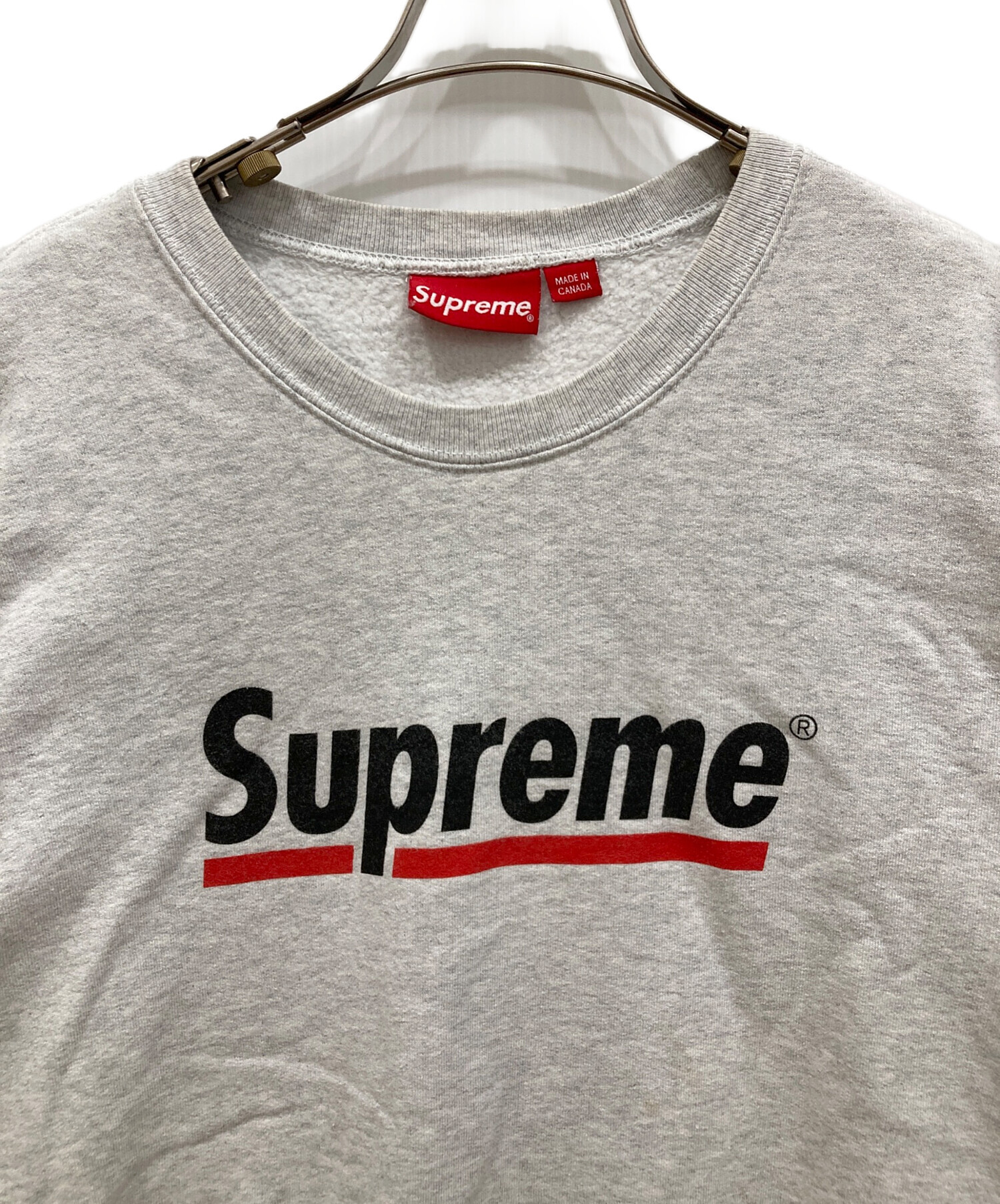 SUPREME (シュプリーム) 20SS Underline Crewneck　スウェット グレー サイズ:ＸＬ