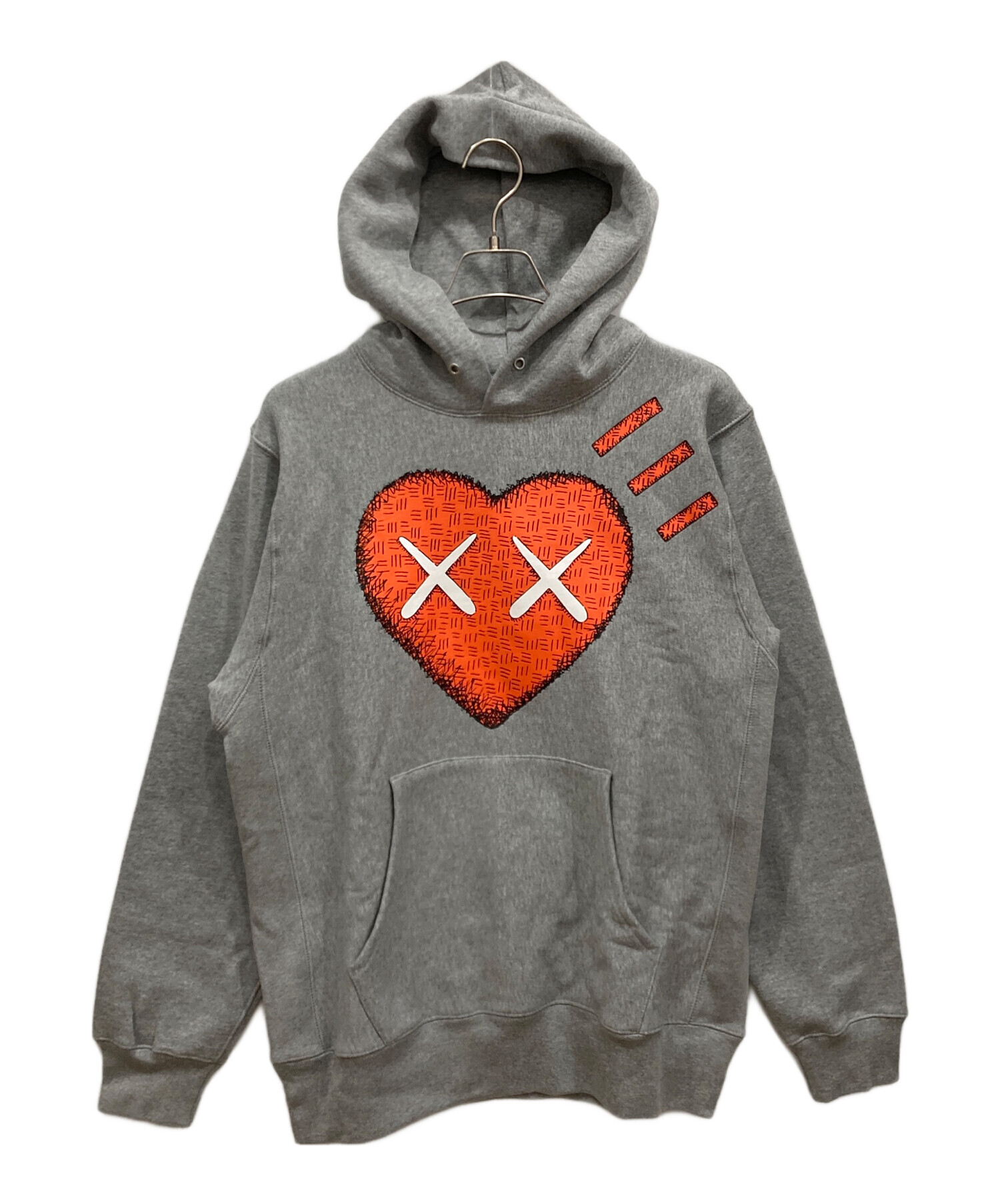 HUMAN MADE (ヒューマンメイド) KAWS (カウズ) #1 Pizza Hoodie　パーカー グレー サイズ:Ｌ