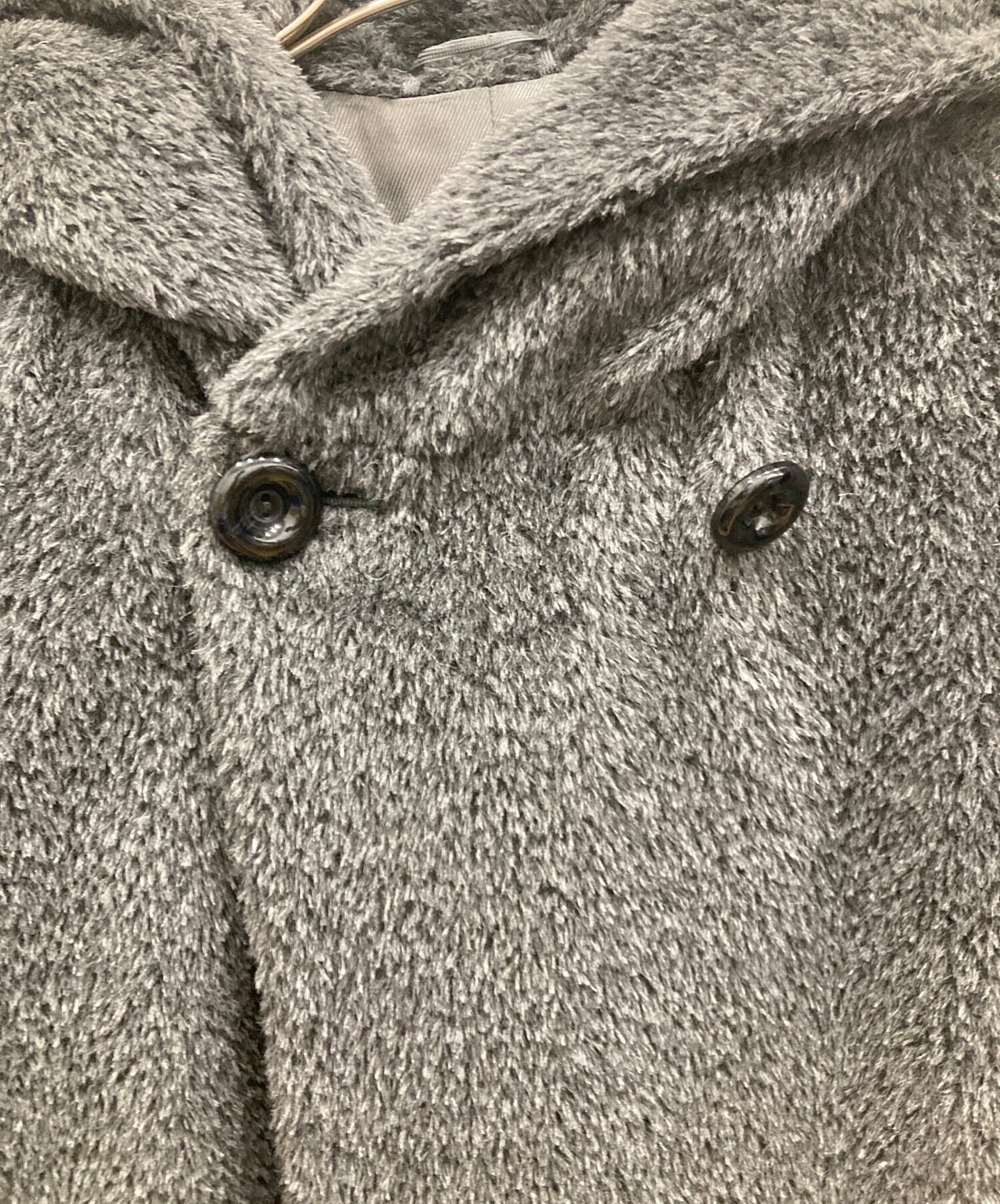 中古・古着通販】Max Mara Studio (マックスマーラ ストゥディオ) アルパカフーデッドコート グレー サイズ:SIZE  34｜ブランド・古着通販 トレファク公式【TREFAC FASHION】スマホサイト