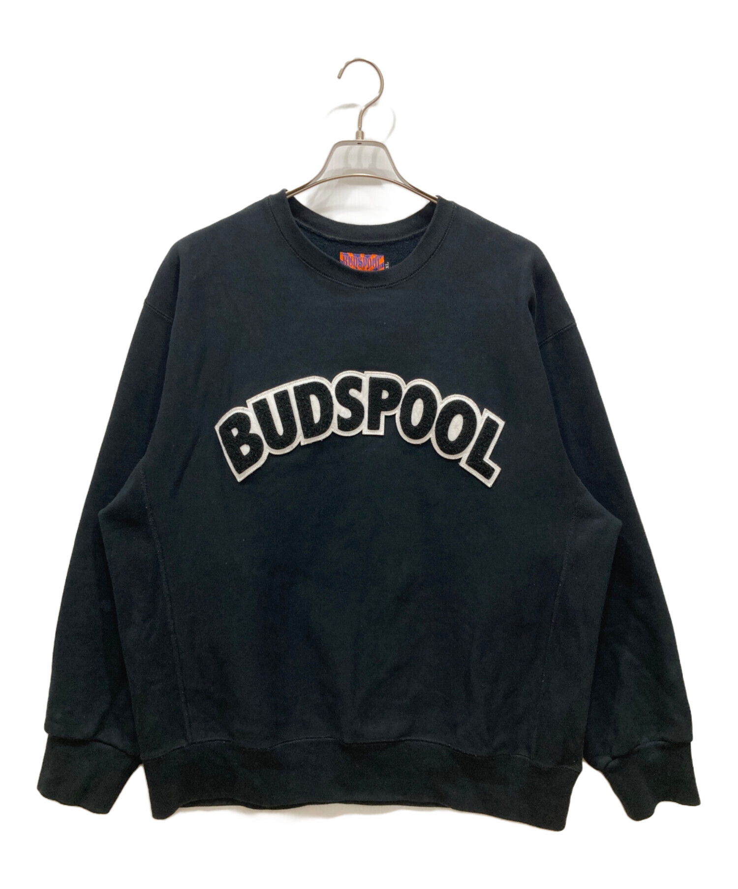 BUDSPOOL (バッズプール) ロゴスウェット ブラック サイズ:XL