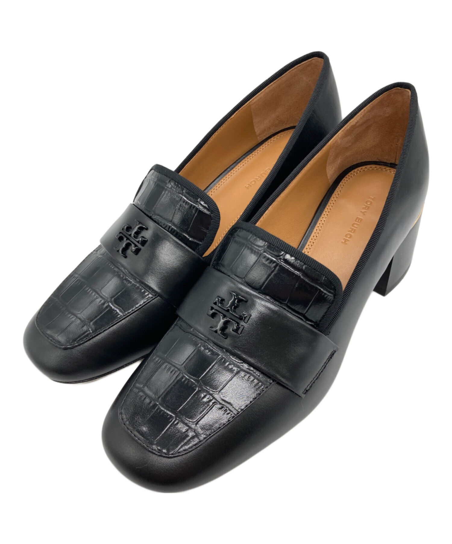 中古・古着通販】TORY BURCH (トリーバーチ) Everly 55mm Loafer 型押し ローファー パンプス ブラック  サイズ:7Ｍ｜ブランド・古着通販 トレファク公式【TREFAC FASHION】スマホサイト