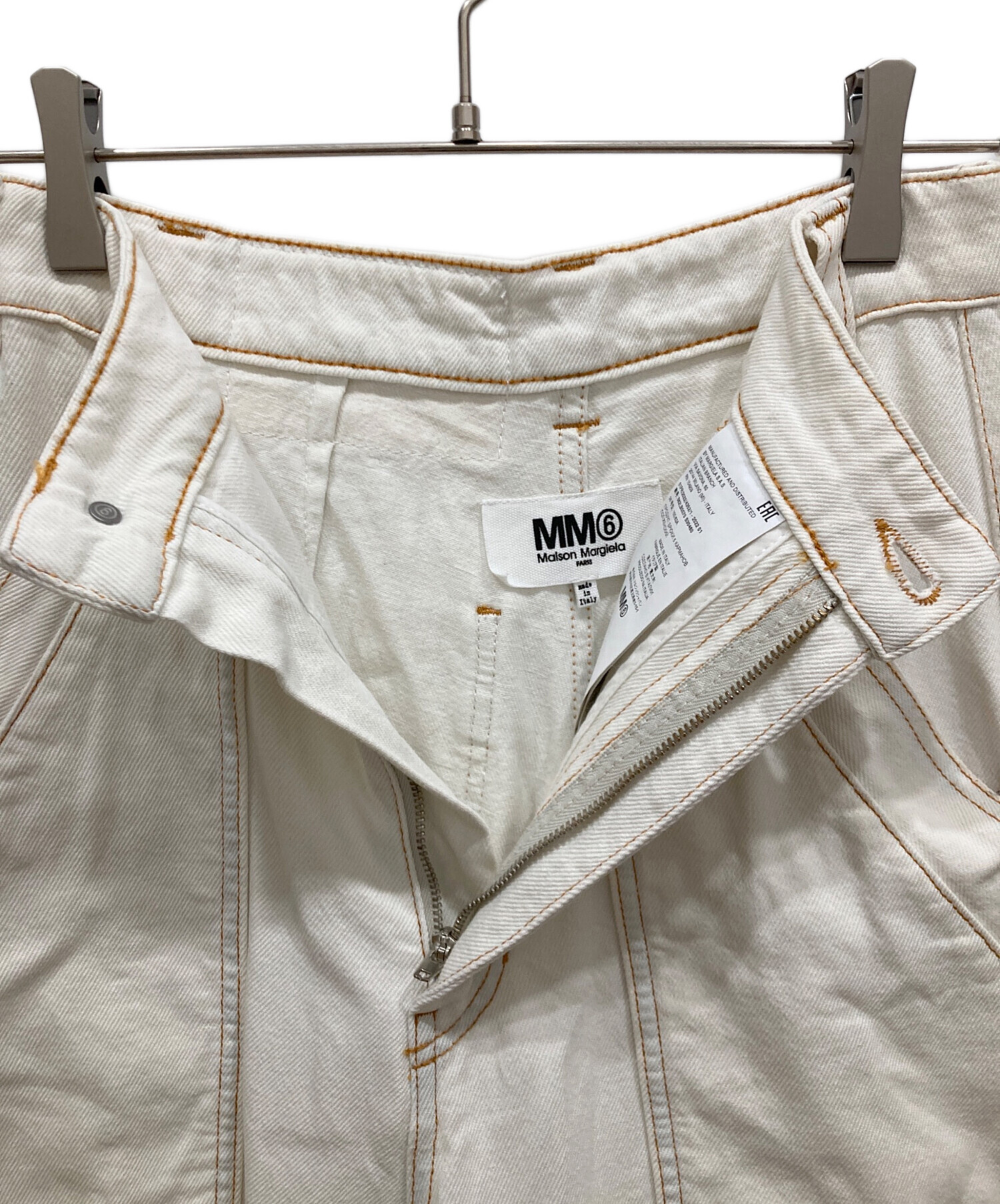 中古・古着通販】MM6 Maison Margiela (エムエムシックス メゾンマルジェラ) SUPER BLEACH JEANS スーパー ブリーチデニムパンツ ホワイト サイズ:38｜ブランド・古着通販 トレファク公式【TREFAC FASHION】スマホサイト