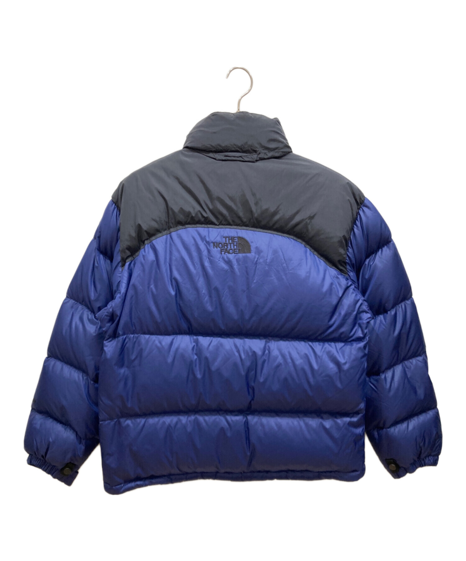 中古・古着通販】THE NORTH FACE (ザ ノース フェイス) センターロゴヌプシダウンジャケット ネイビー×ブラック サイズ:SIZE  M｜ブランド・古着通販 トレファク公式【TREFAC FASHION】スマホサイト