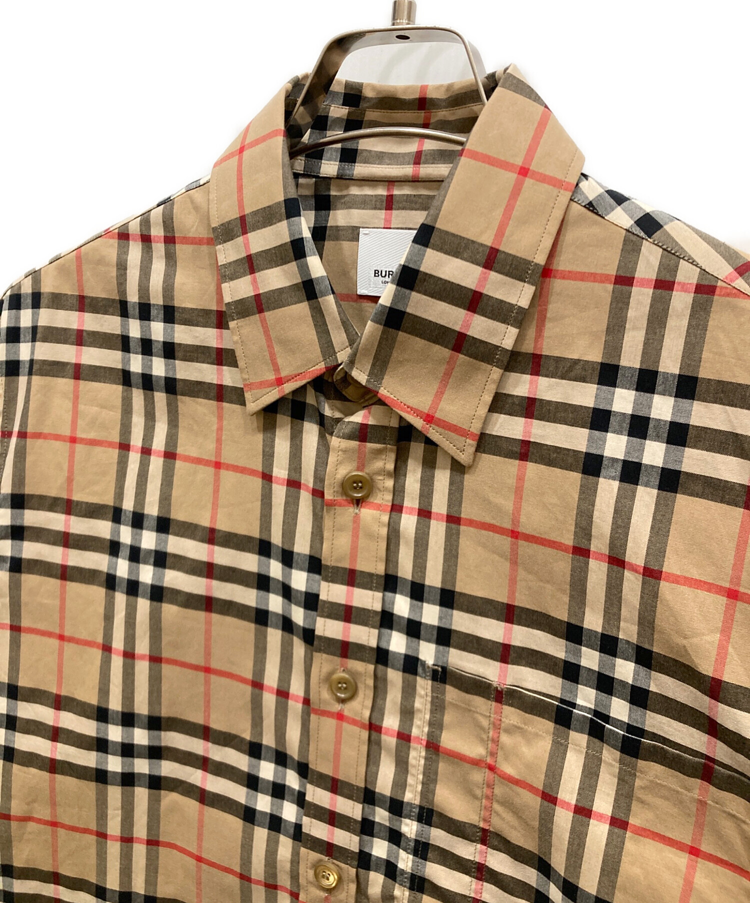 中古・古着通販】BURBERRY (バーバリー) ノヴァチェックグラフィックシャツ ブラック サイズ:S｜ブランド・古着通販  トレファク公式【TREFAC FASHION】スマホサイト