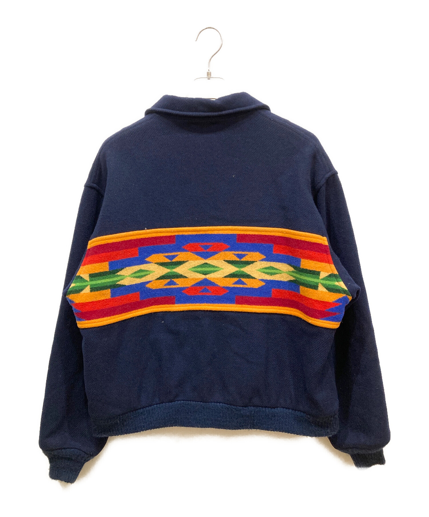 PENDLETON (ペンドルトン) 70s ネイティブ柄ウールジャケット ネイビー サイズ:L