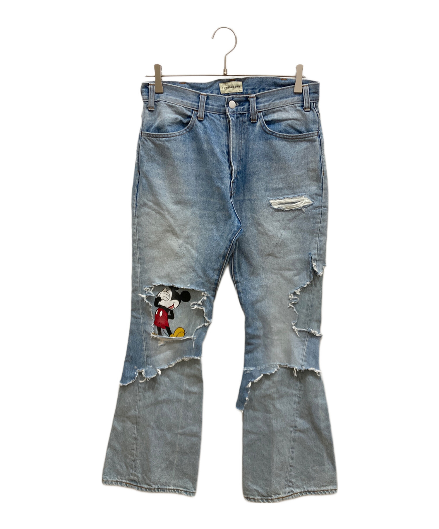 中古・古着通販】FORSOMEONE (フォーサムワン) MICKEY LAYERED DENIM デニムパンツ インディゴ  サイズ:46｜ブランド・古着通販 トレファク公式【TREFAC FASHION】スマホサイト