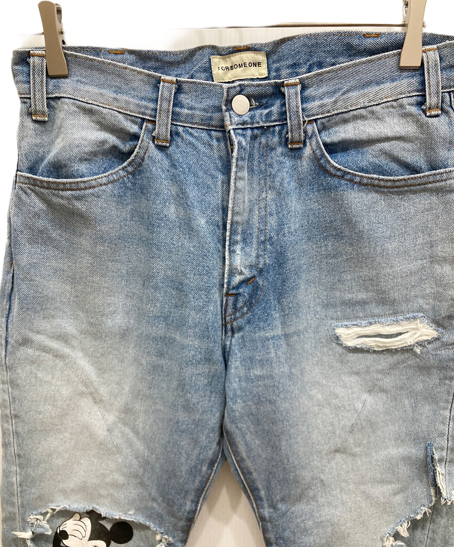 中古・古着通販】FORSOMEONE (フォーサムワン) MICKEY LAYERED DENIM デニムパンツ インディゴ  サイズ:46｜ブランド・古着通販 トレファク公式【TREFAC FASHION】スマホサイト