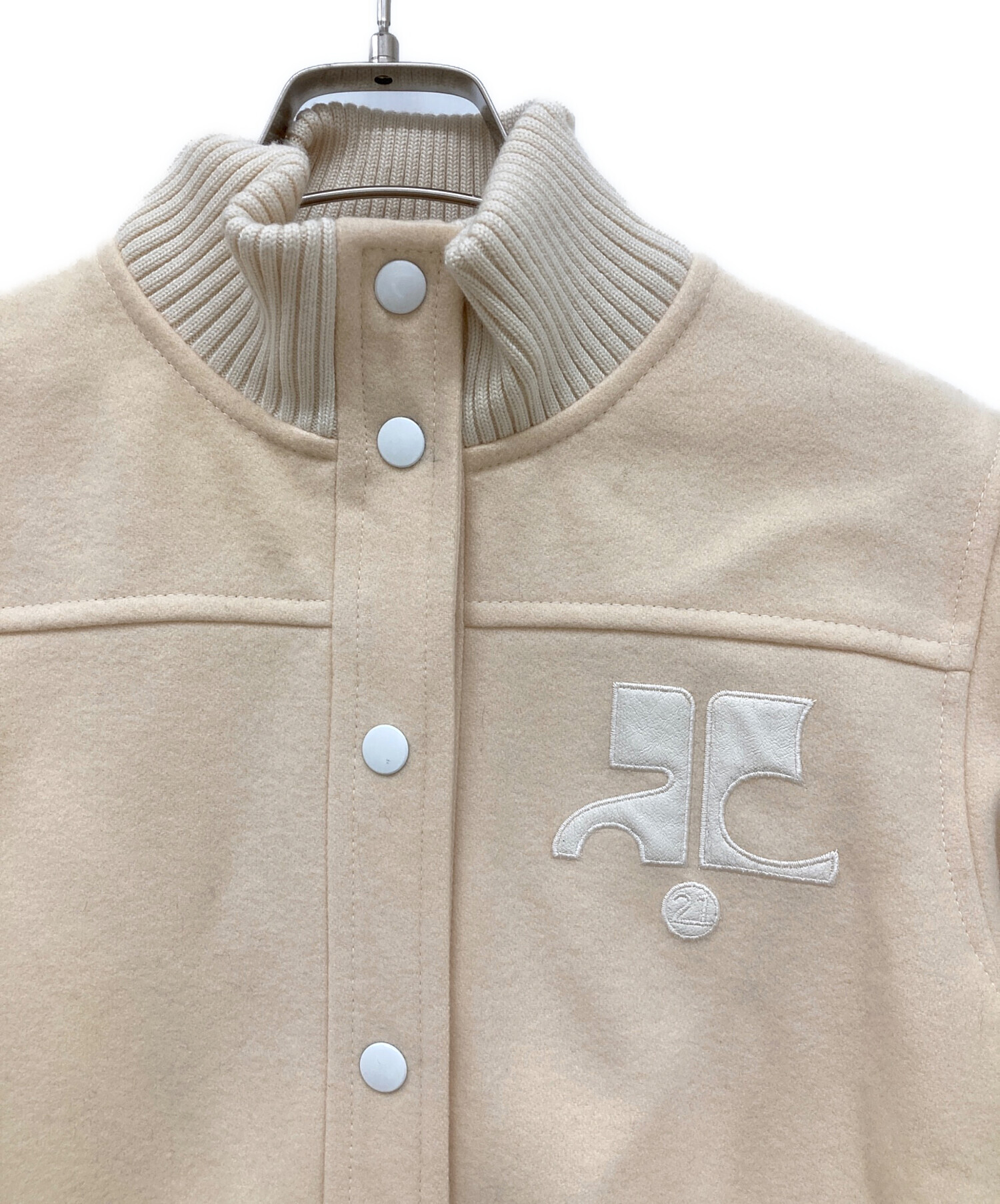 中古・古着通販】courreges (クレージュ) ブルゾン ベージュ サイズ:40｜ブランド・古着通販 トレファク公式【TREFAC  FASHION】スマホサイト