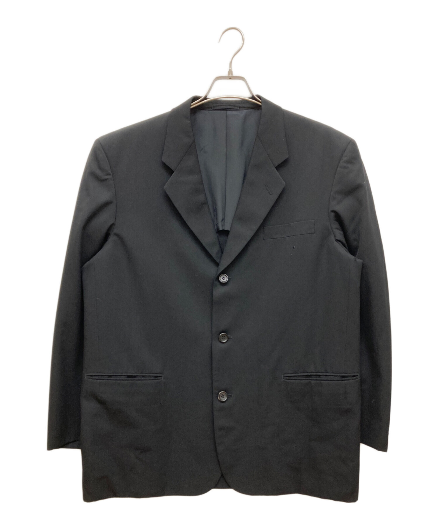 中古・古着通販】COMME des GARCONS HOMME (コムデギャルソン オム) テーラードジャケット ブラック  サイズ:M｜ブランド・古着通販 トレファク公式【TREFAC FASHION】スマホサイト