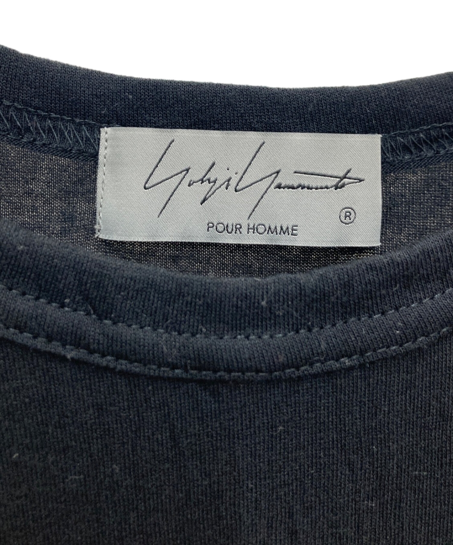 中古・古着通販】YOHJI YAMAMOTO (ヨウジヤマモト) シワ加工Tシャツ ブラック サイズ:3｜ブランド・古着通販  トレファク公式【TREFAC FASHION】スマホサイト