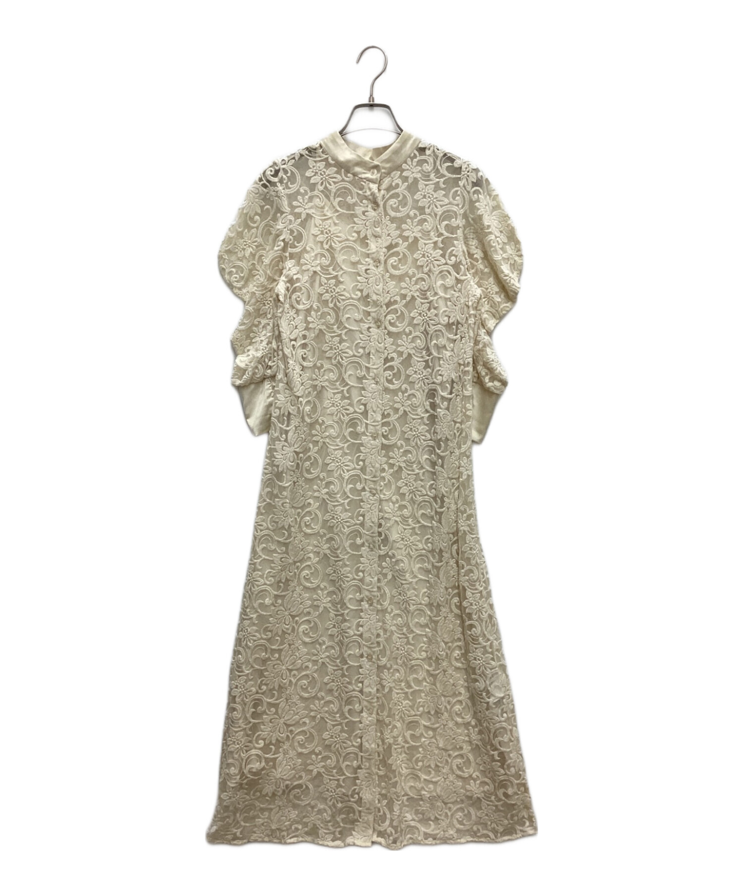 中古・古着通販】Ameri (アメリ) 2WAY DRAPE SLEEVE EMBROIDERY DRESS ホワイト サイズ:S｜ブランド・古着通販  トレファク公式【TREFAC FASHION】スマホサイト