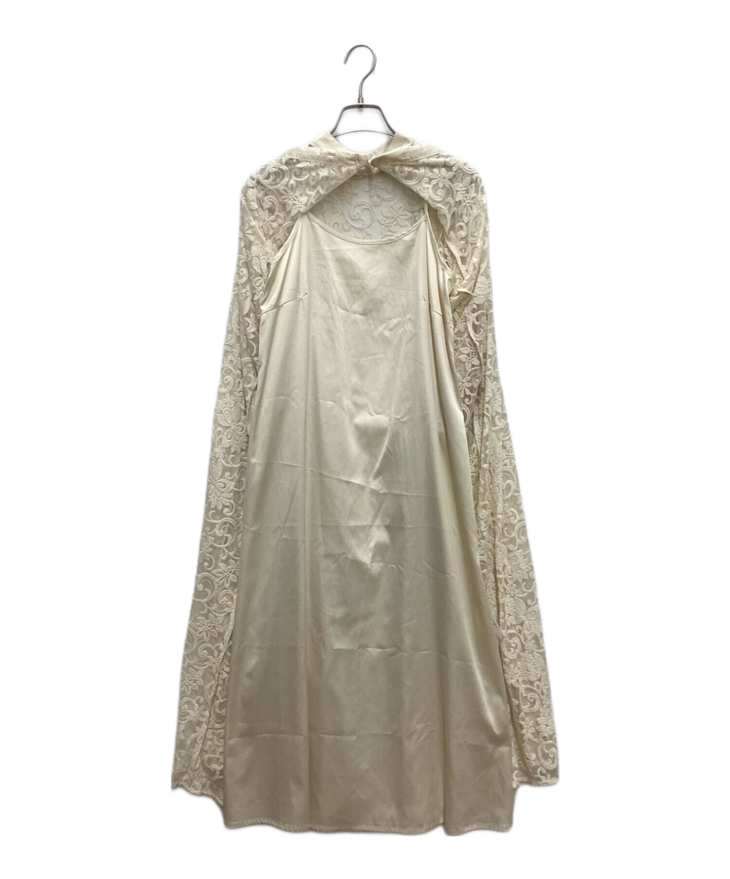 中古・古着通販】Ameri (アメリ) 2WAY DRAPE SLEEVE EMBROIDERY DRESS ホワイト サイズ:S｜ブランド・古着通販  トレファク公式【TREFAC FASHION】スマホサイト