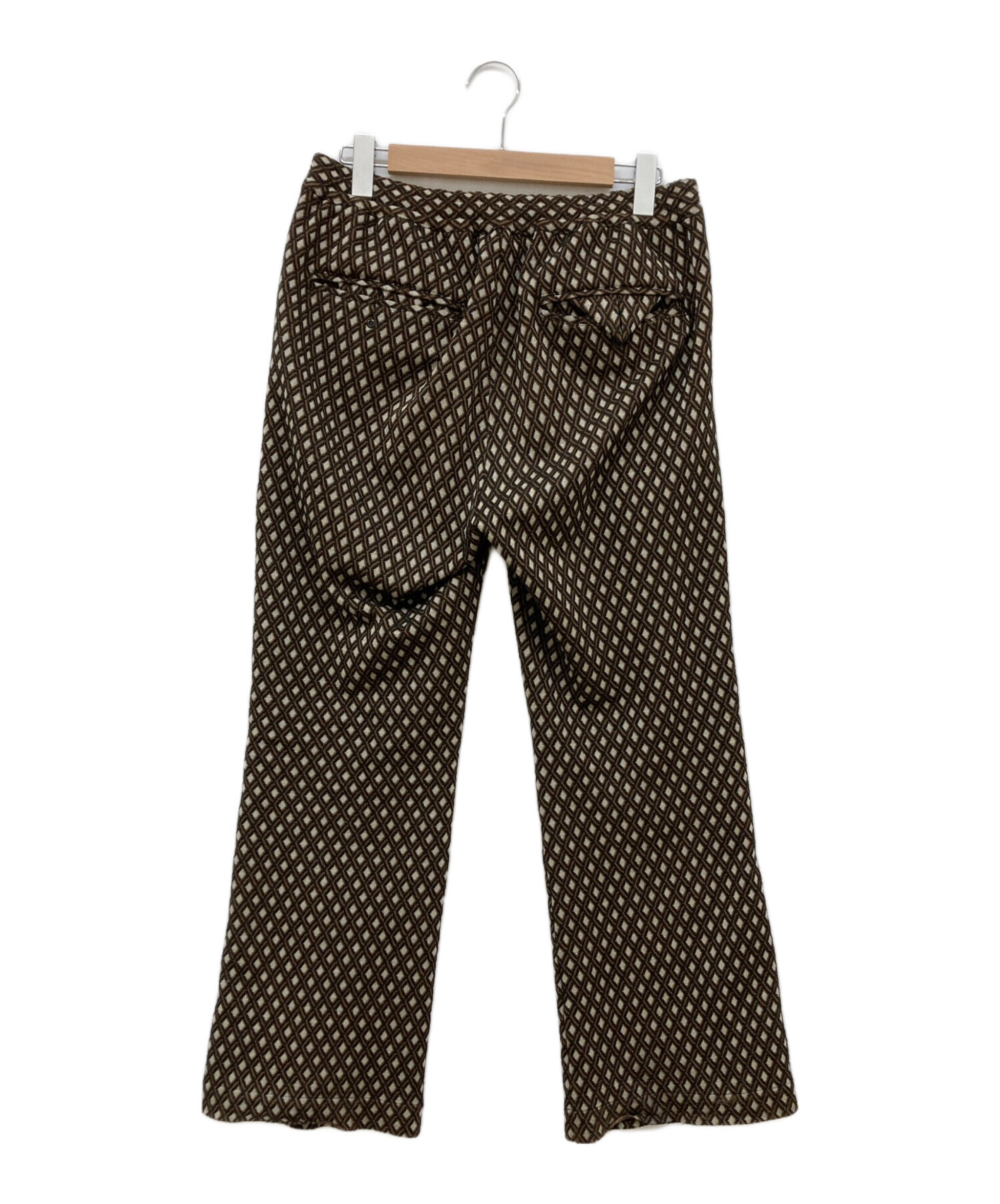 中古・古着通販】SASQUATCHfabrix. (サスクワッチファブリックス) BOOT CUT RETRO TRACK PANTS  ブラウン×ブラック サイズ:M｜ブランド・古着通販 トレファク公式【TREFAC FASHION】スマホサイト